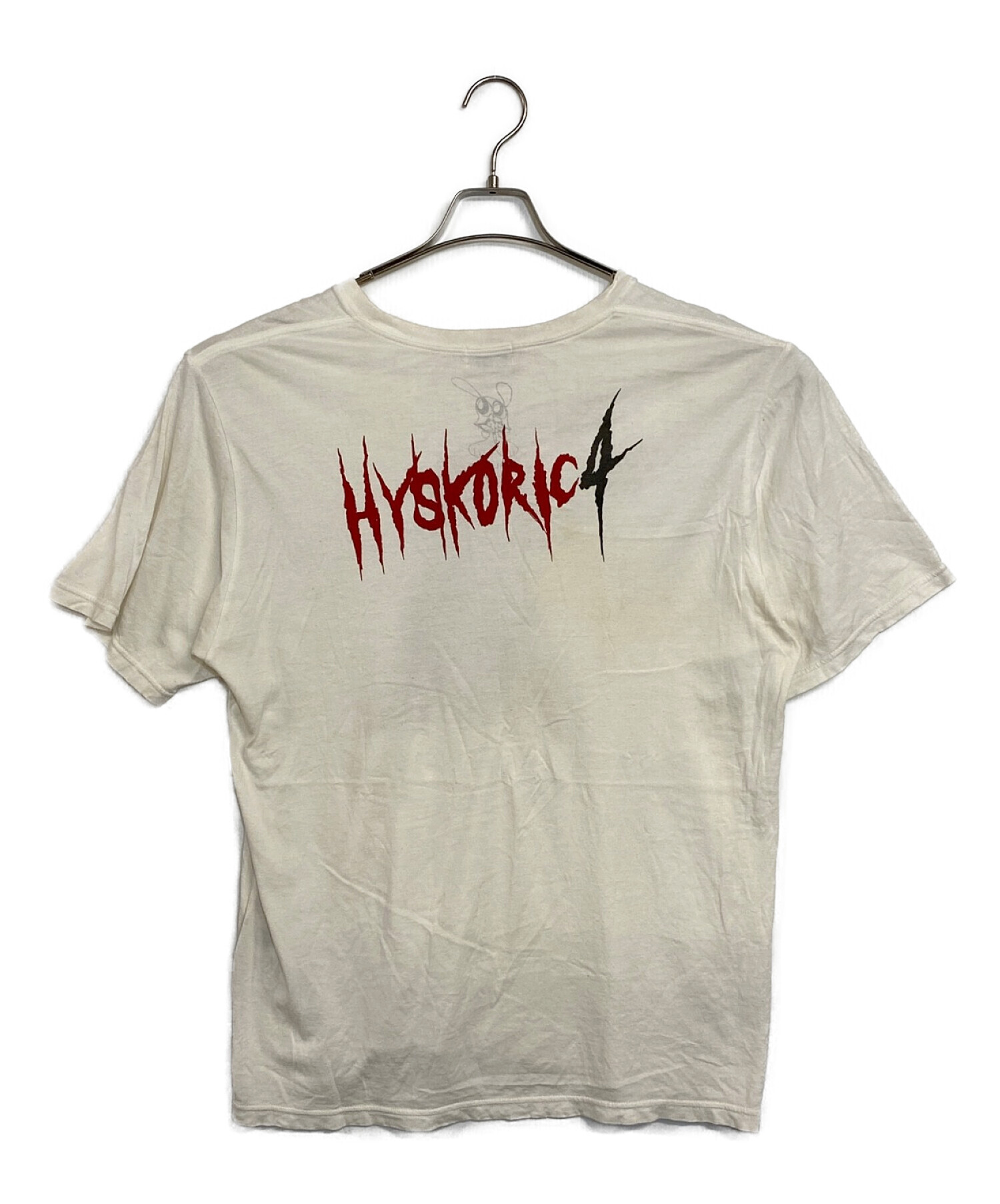 Hysteric Glamour (ヒステリックグラマー) SKOLOCT (スコロクト) HYSKORIC4 NO.3 pt Tシャツ ホワイト  サイズ:L