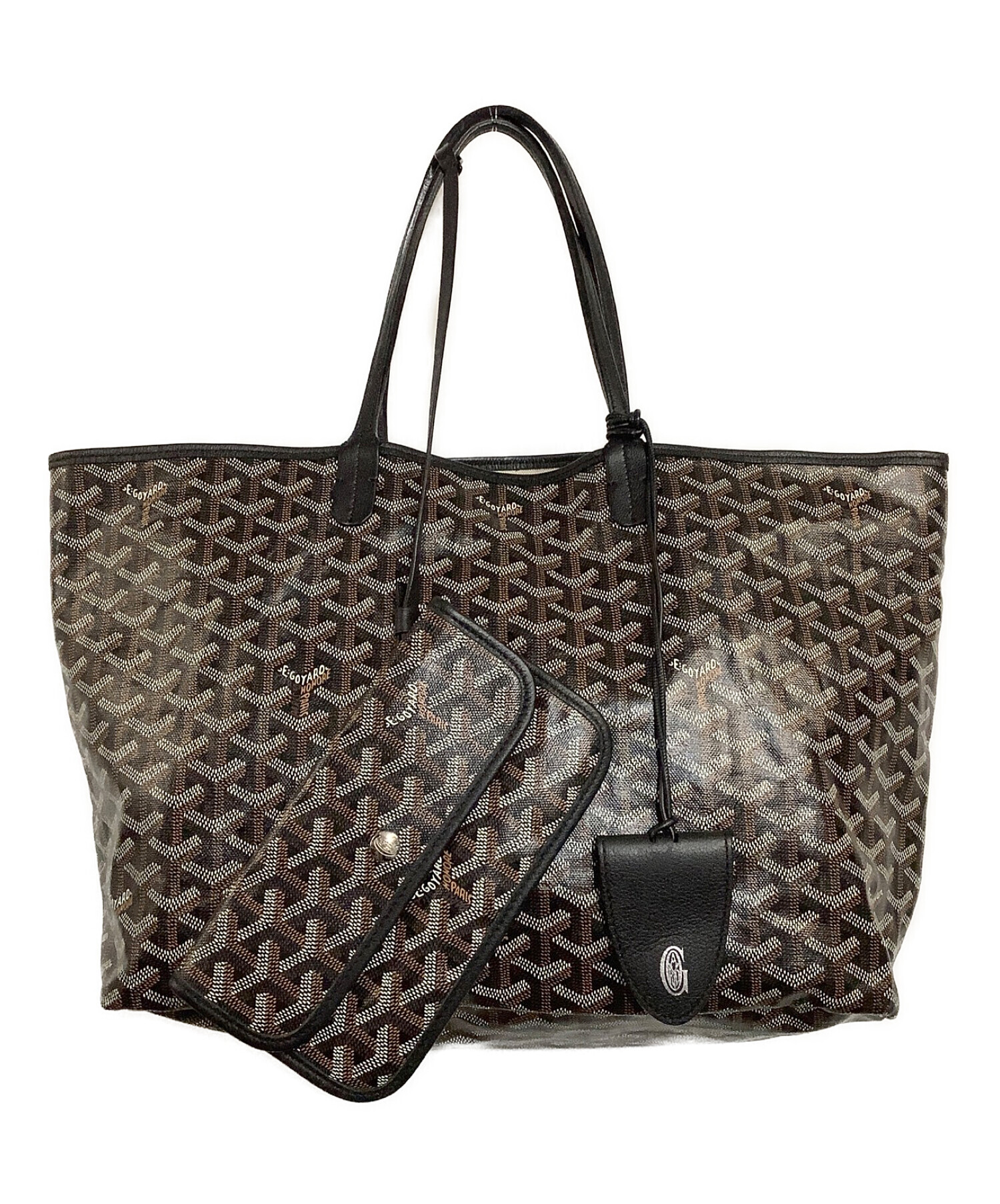 中古・古着通販】GOYARD (ゴヤール) トートバッグ ブラウン×ブラック