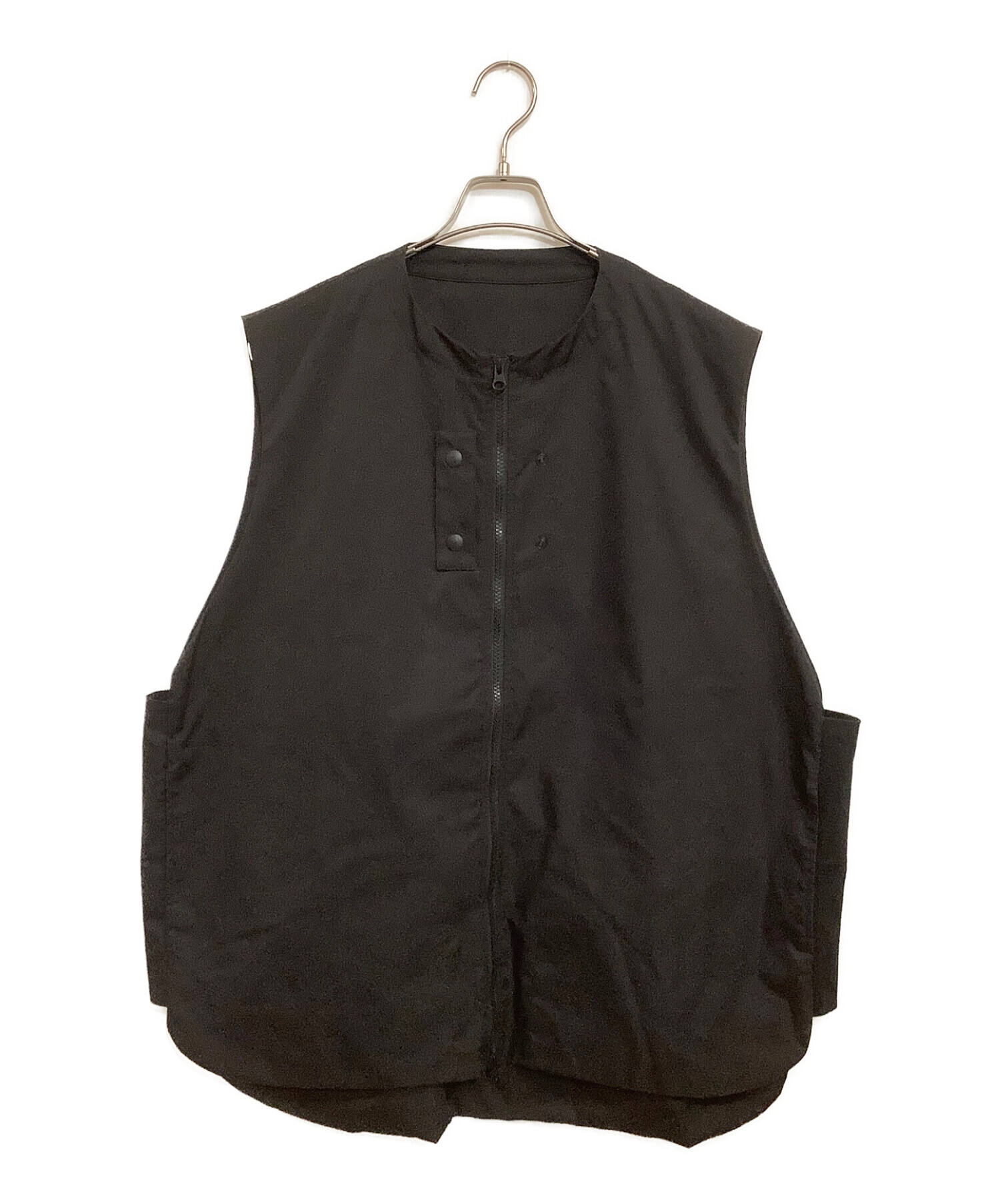 中古・古着通販】UNTRACE (アントレース) ZIPPER VEST ブラック サイズ