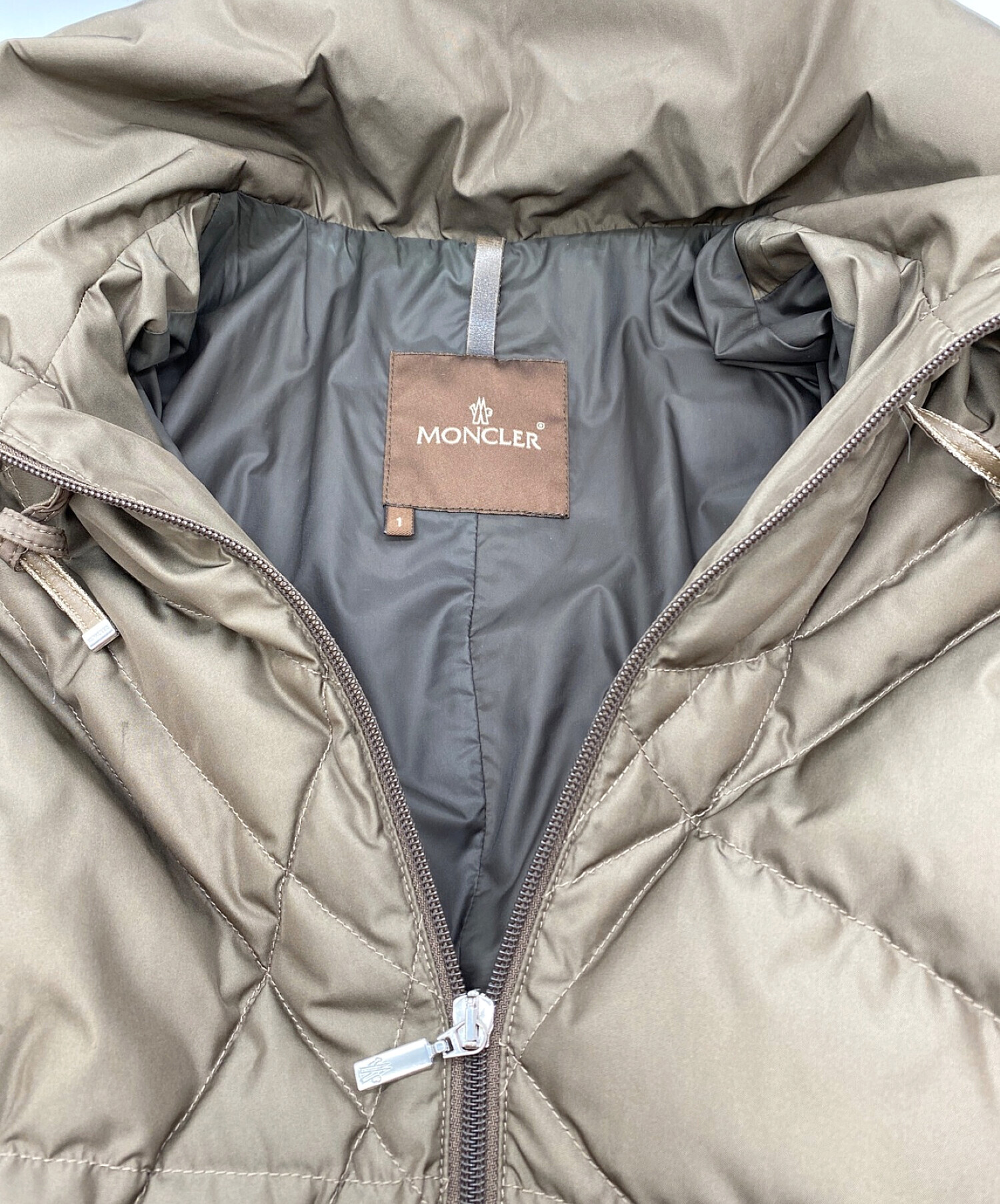 中古・古着通販】MONCLER (モンクレール) ダウンジャケット ブラウン 