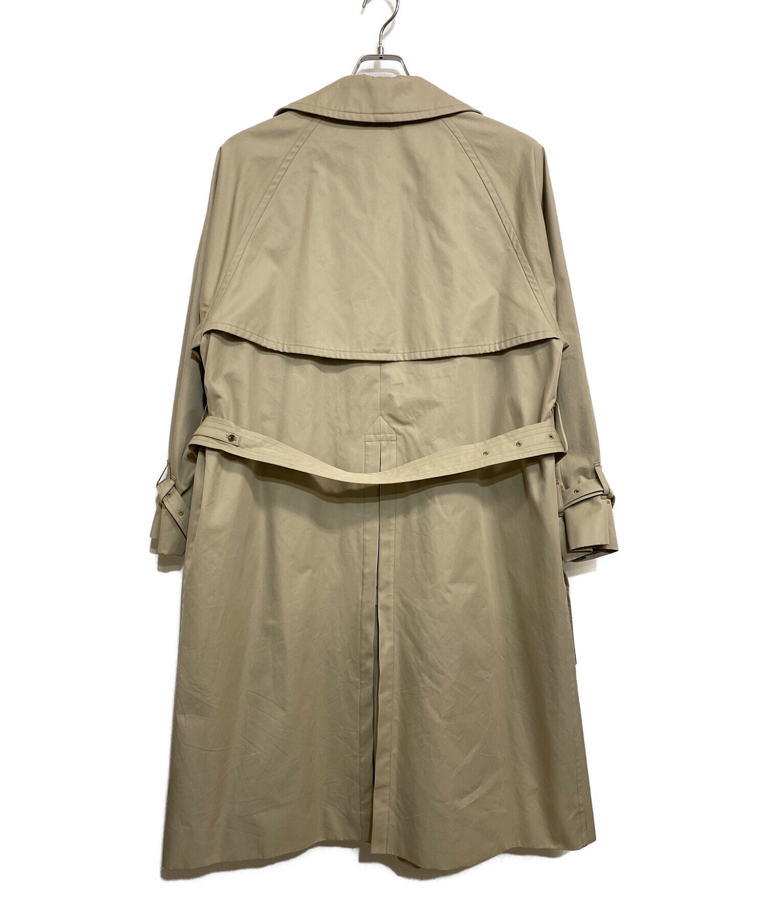 中古・古着通販】BLURHMS (ブラームス) Gabardine Double Belt Trench Coat ベージュ サイズ:SIZE  2｜ブランド・古着通販 トレファク公式【TREFAC FASHION】スマホサイト