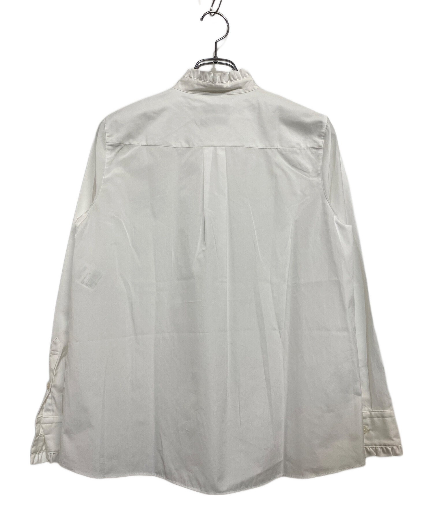 MACKINTOSH LONDON (マッキントッシュ ロンドン) ハイカウントブロードフリルカラーシャツ ホワイト サイズ:SIZE 40(11号）  未使用品