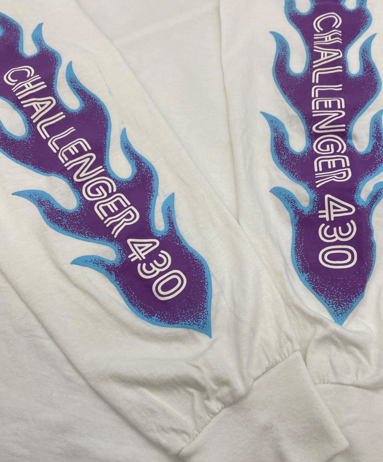 430 (430) CHALLENGER (チャレンジャー) “Purple haze“ L/S TEE ホワイト サイズ:L