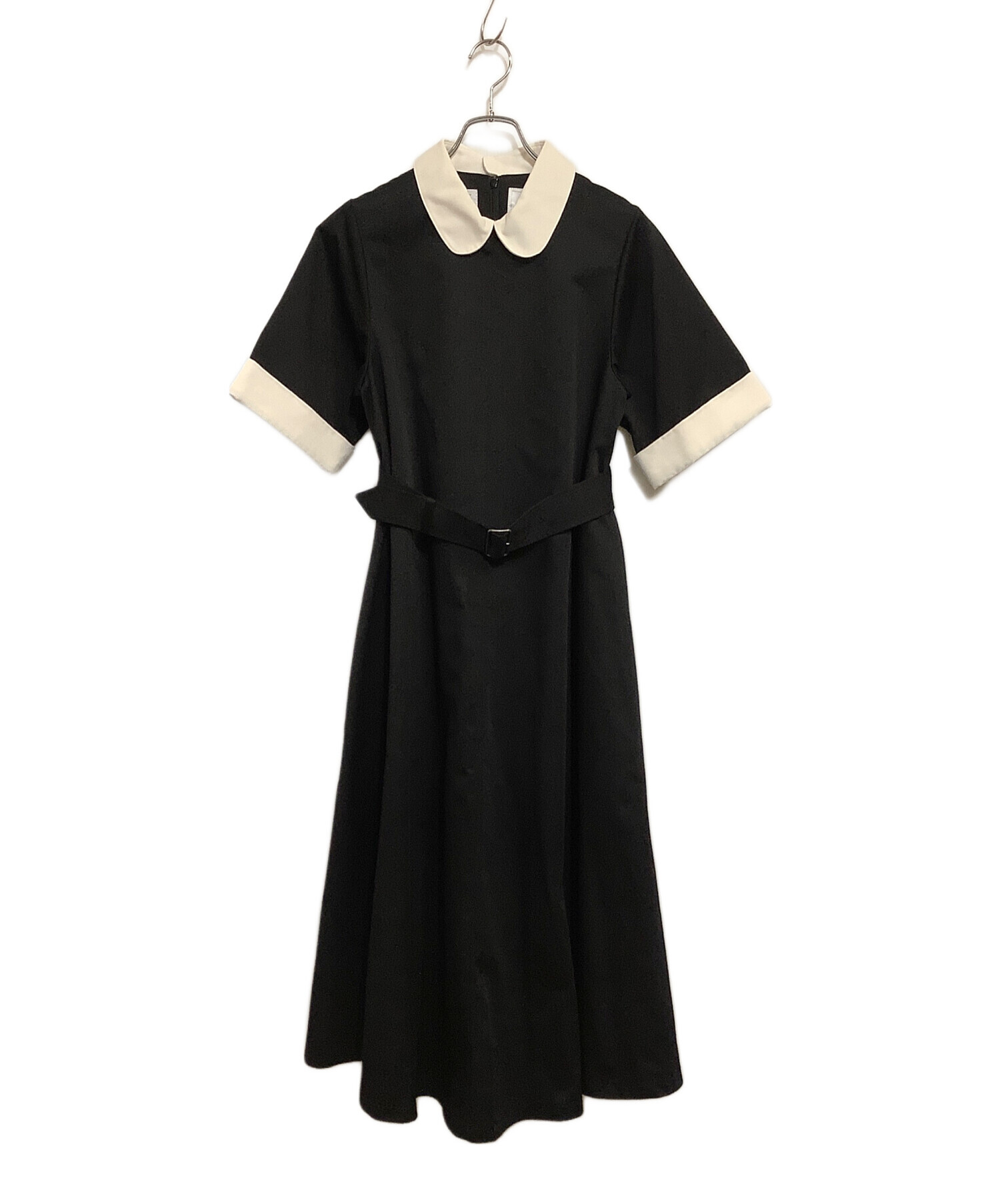 foufou (フーフー) THE DRESS #35 round collar bicolor one piece ブラック サイズ:SIZE 1