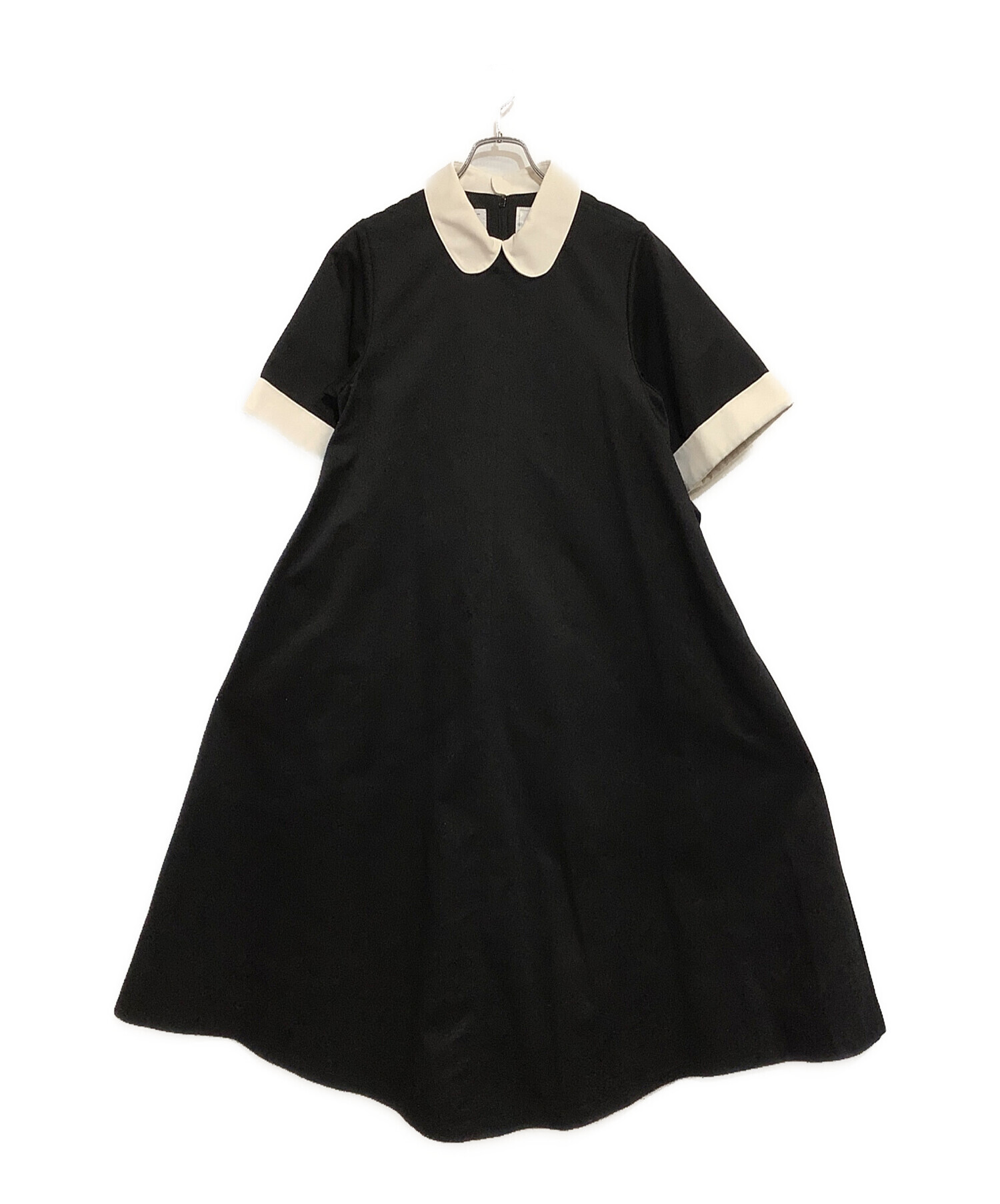 foufou (フーフー) THE DRESS #35 round collar bicolor one piece ブラック サイズ:SIZE 1