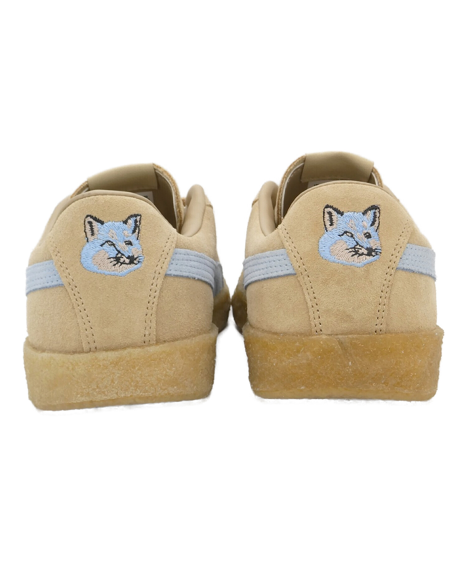 PUMA × MAISON KITSUNE (プーマ×メゾンキツネ) スウェード クレープ ローカットスニーカー ベージュ サイズ:CM:24.5