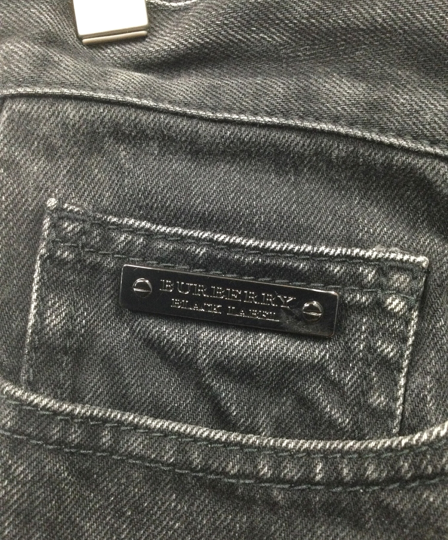 中古・古着通販】BURBERRY BLACK LABEL (バーバリーブラックレーベル) デニムパンツ ブラック サイズ:M｜ブランド・古着通販  トレファク公式【TREFAC FASHION】スマホサイト