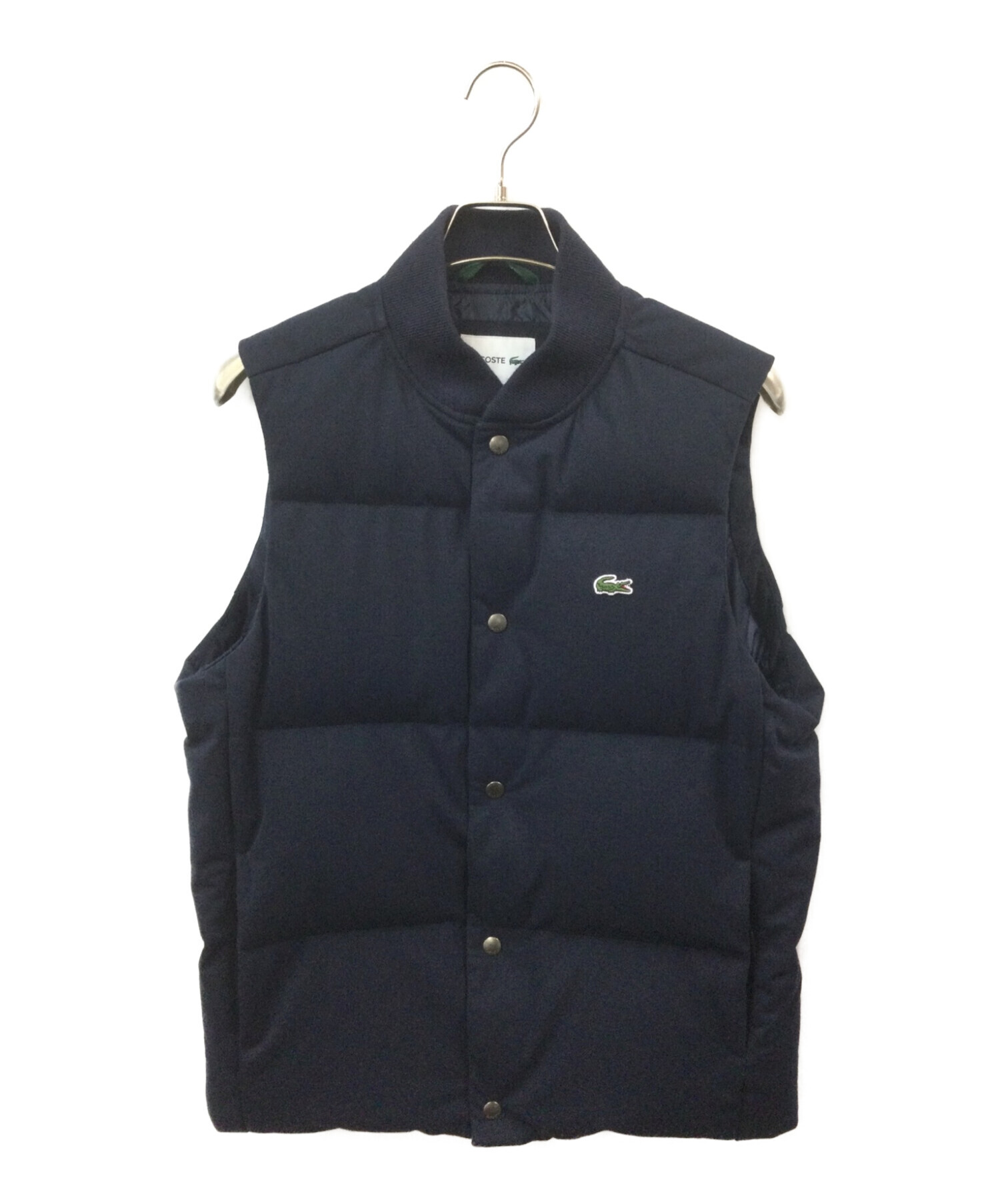 中古・古着通販】LACOSTE (ラコステ) ピケダウンベスト ネイビー