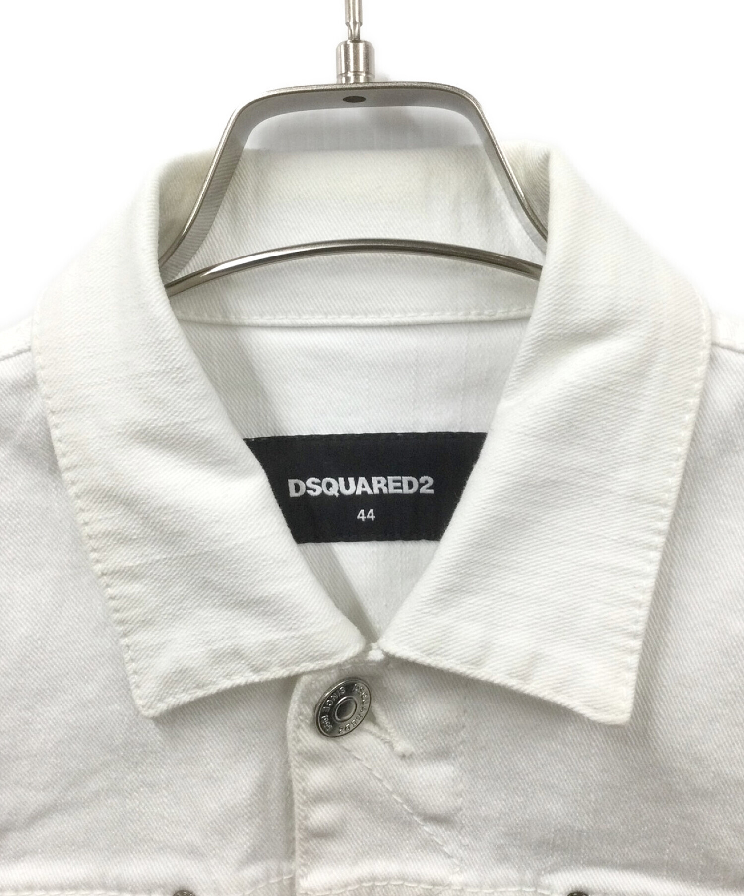 DSQUARED2 (ディースクエアード) デニムジャケット ホワイト サイズ:44