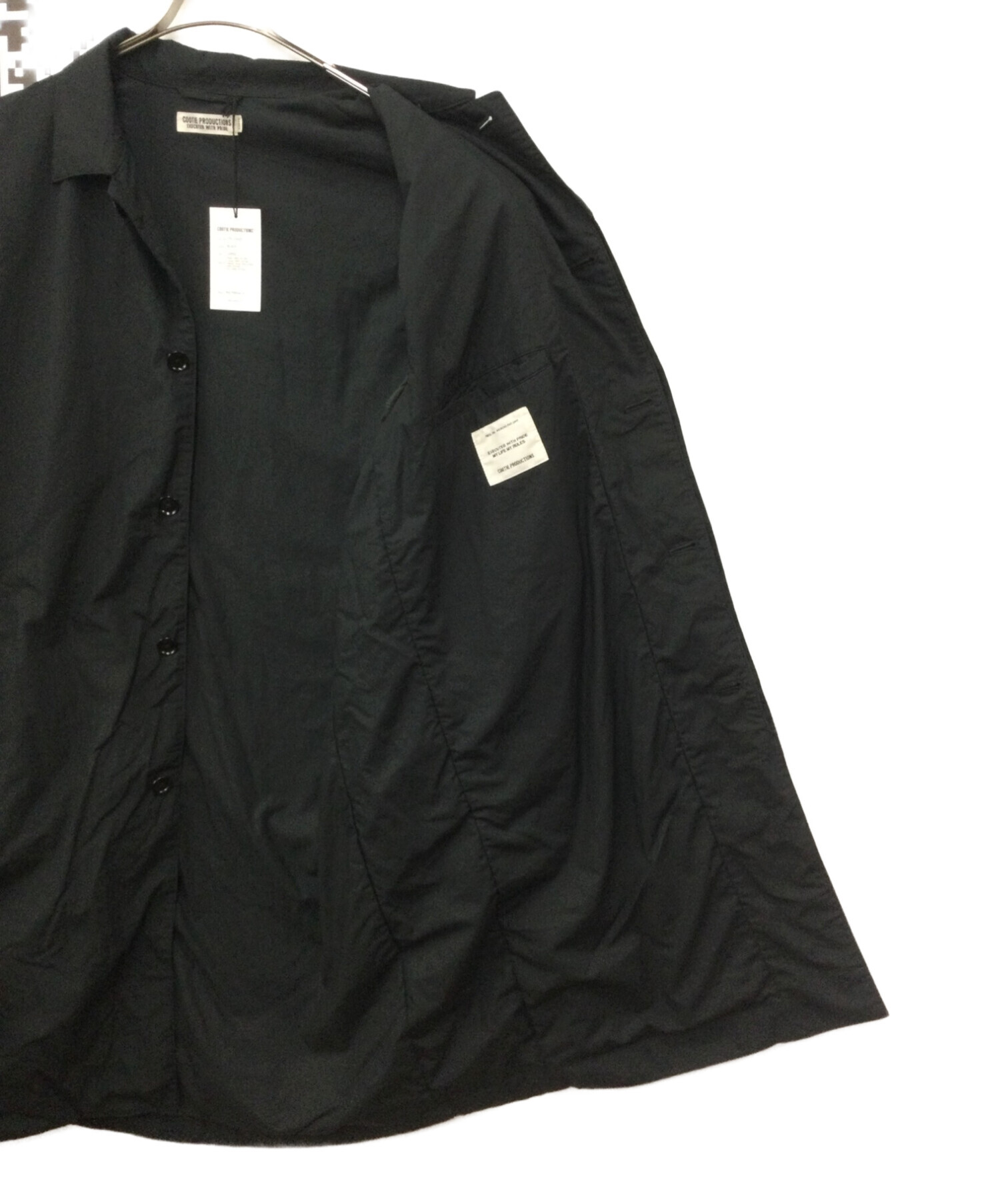 COOTIE PRODUCTIONS (クーティープロダクツ) Padded Bal Collar Coat ブラック サイズ:Large