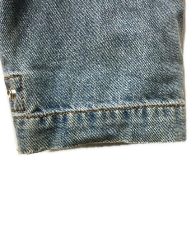 DIESEL (ディーゼル) ミリタリーデニムジャケット ヴィンテージ加工 ブルー サイズ:L