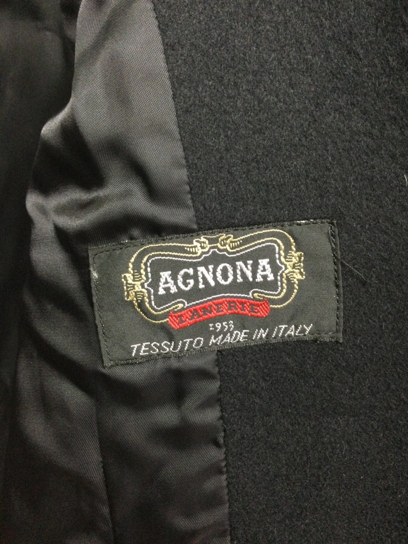 中古・古着通販】Agnona (アニオナ) カシミヤコート ブラック サイズ:9