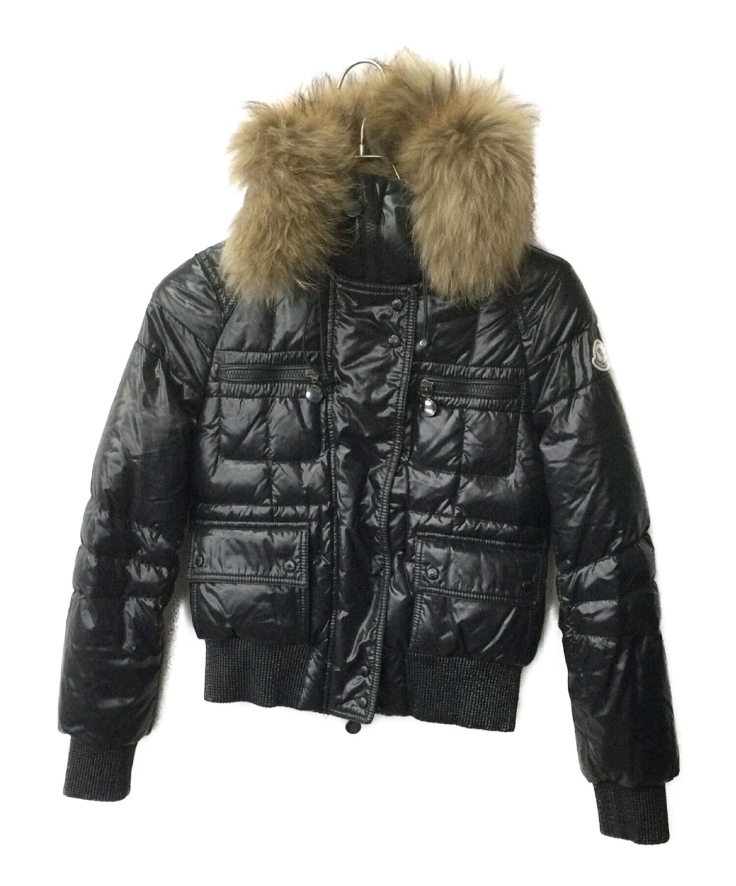 中古・古着通販】MONCLER (モンクレール) ファー付ダウンジャケット