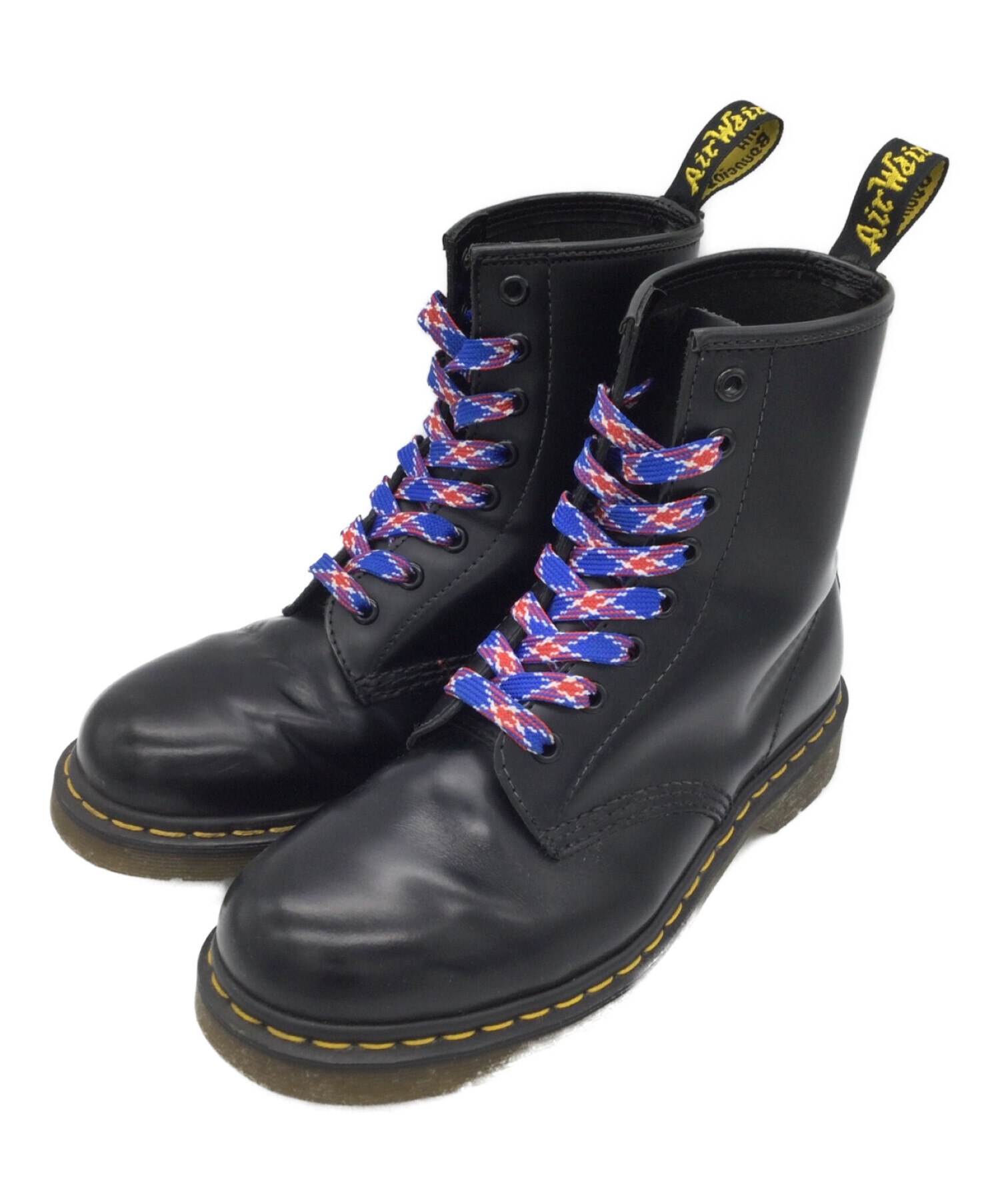 タイ製ドクターマーチン Dr.Martens UK5ブラック 8ホール - ブーツ