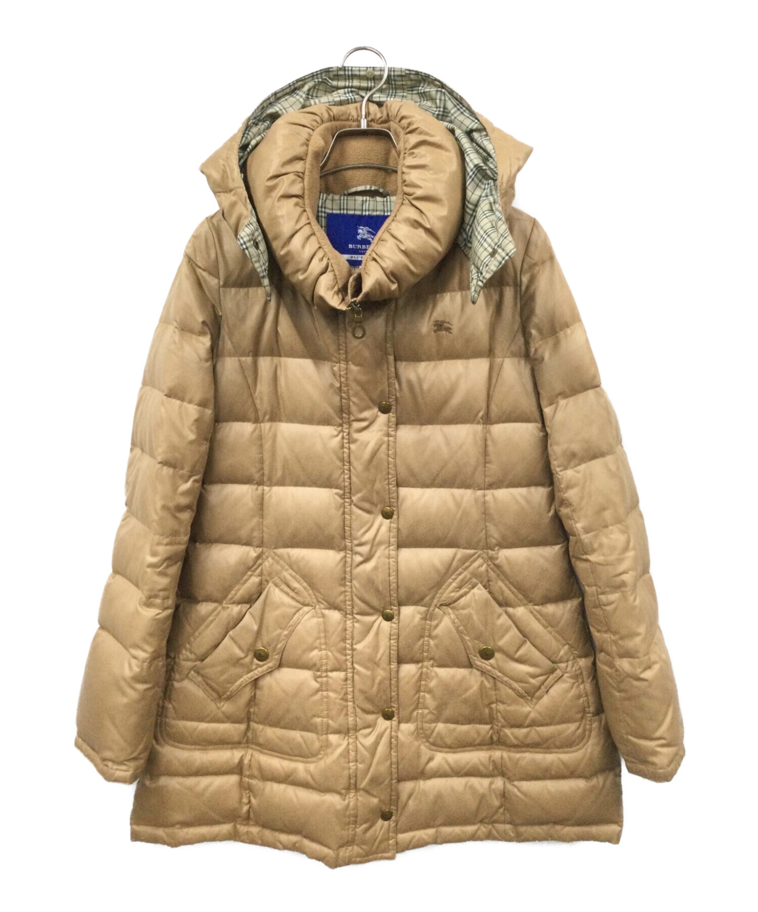 BURBERRY BLUE LABEL (バーバリーブルーレーベル) ダウンコート ベージュ サイズ:38