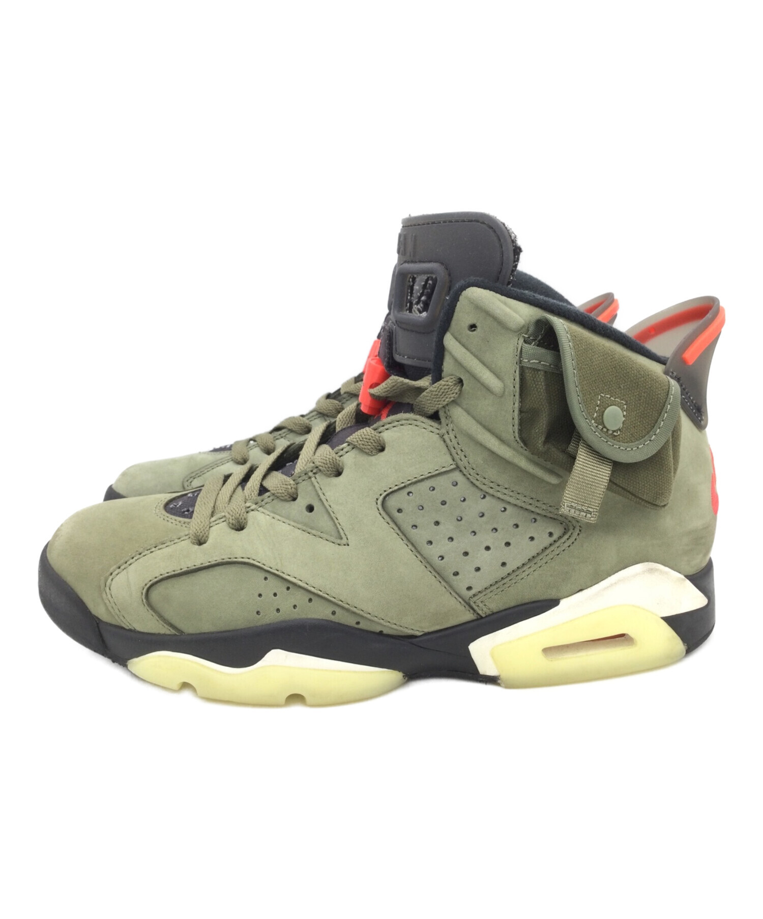 中古・古着通販】NIKE (ナイキ) TRAVIS SCOTT (トラヴィス スコット) AIR JORDAN 6 RETRO SP CACTUS  JACK オリーブ サイズ:US:10｜ブランド・古着通販 トレファク公式【TREFAC FASHION】スマホサイト