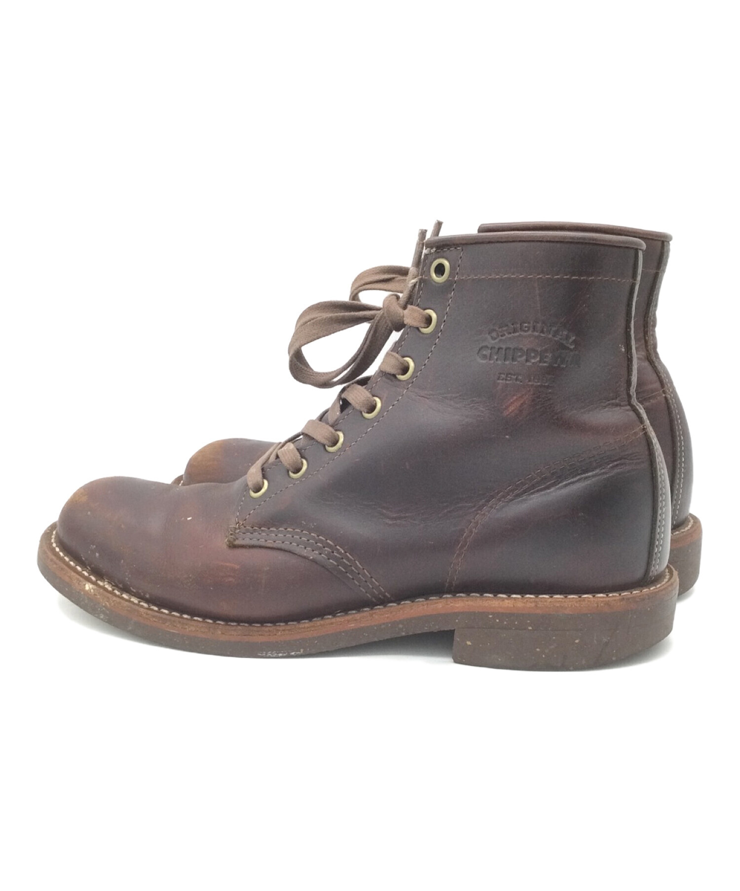 中古・古着通販】CHIPPEWA (チペワ) ７ホールハイカットブーツ ブラウン サイズ:26.5｜ブランド・古着通販 トレファク公式【TREFAC  FASHION】スマホサイト