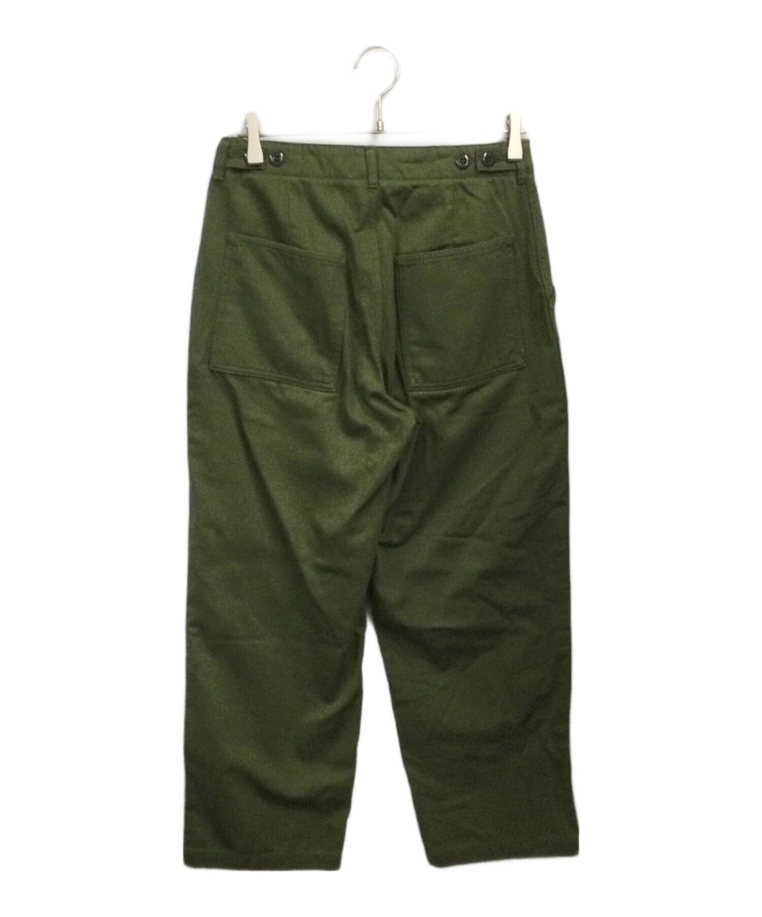 HATSKI (ハツキ) Loose Tapered Utility Trouser グリーン