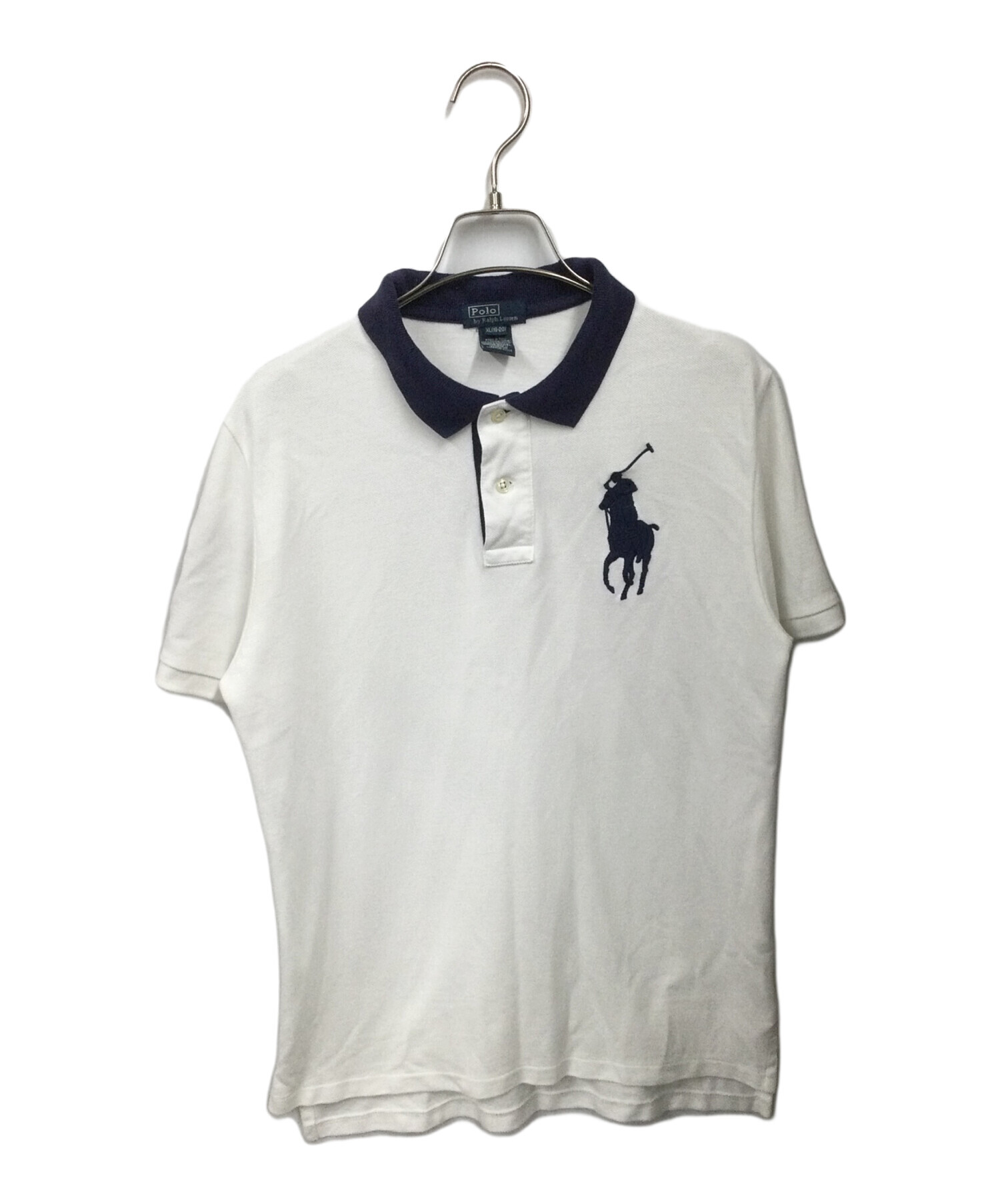 POLO RALPH LAUREN (ポロ・ラルフローレン) ポロシャツ ビッグポニー ホワイト サイズ:XL