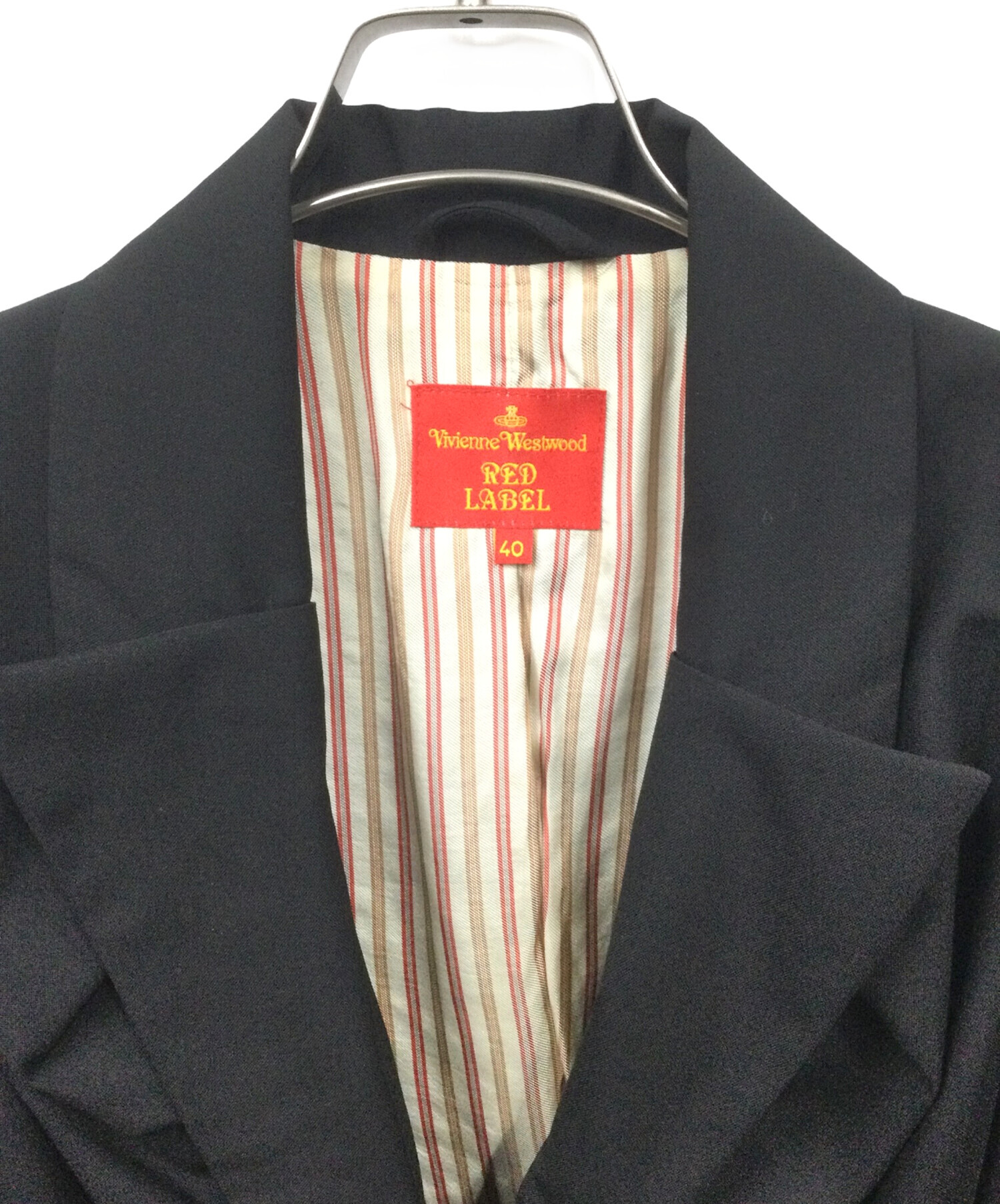 中古・古着通販】Vivienne Westwood RED LABEL (ヴィヴィアンウエストウッドレッドレーベル) ウールデザインセットアップスーツ  ブラック サイズ:M｜ブランド・古着通販 トレファク公式【TREFAC FASHION】スマホサイト