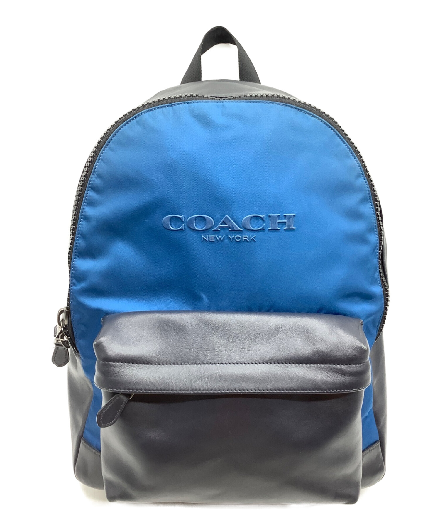 中古・古着通販】COACH (コーチ) Charles Backpack ブルー×ブラック