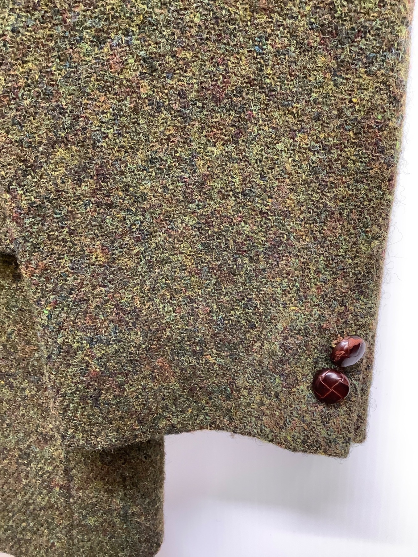 PAUL SMITH (ポールスミス) Harris Tweed (ハリスツイード) テーラードジャケット オリーブ サイズ:-