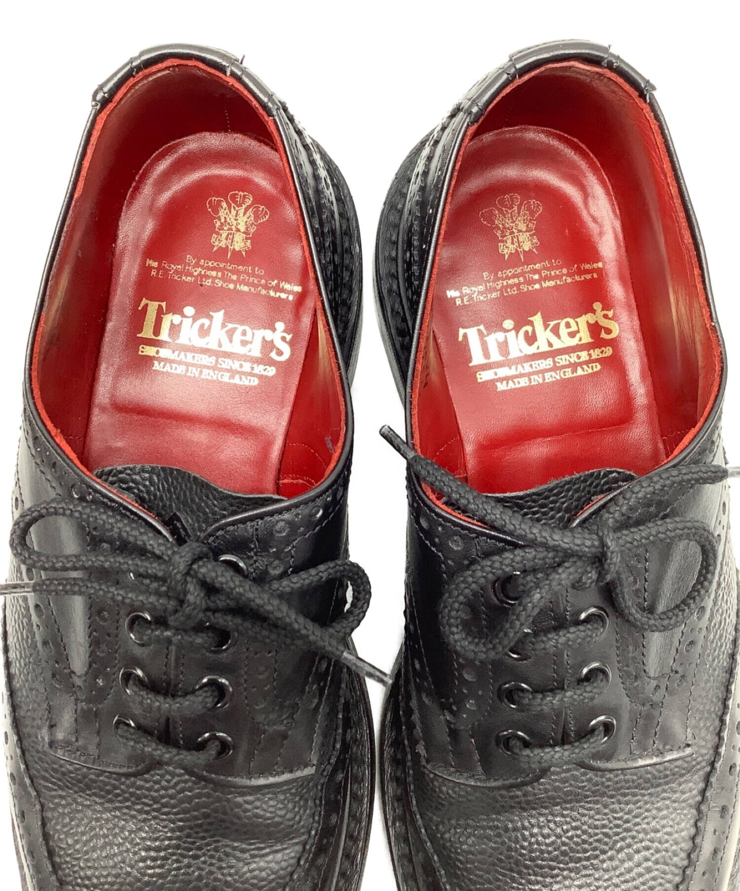 【希少レッド】Tricker's トリッカーズ サイズ８ウィングチップUK８