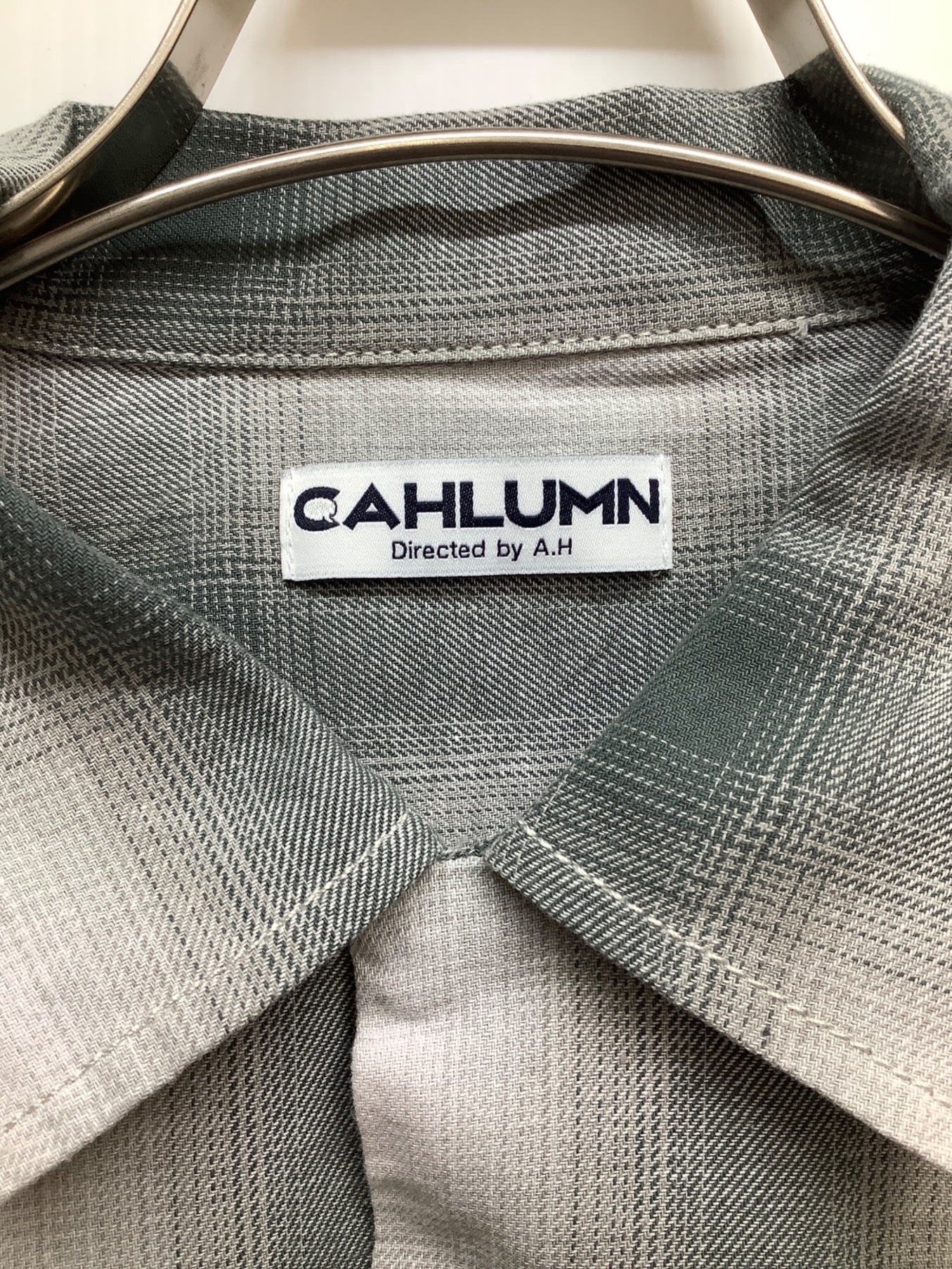 古着屋CS【入手困難、オンブレチェック◎】cahlumn 長袖シャツ完売商品