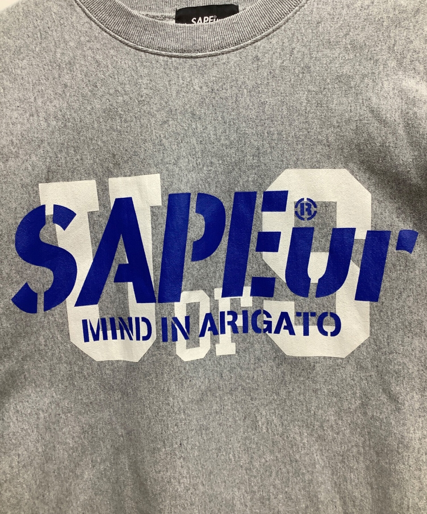 中古・古着通販】SAPEur (サプール) クルーネック裏起毛スウェット ライトグレー サイズ:XXL｜ブランド・古着通販  トレファク公式【TREFAC FASHION】スマホサイト