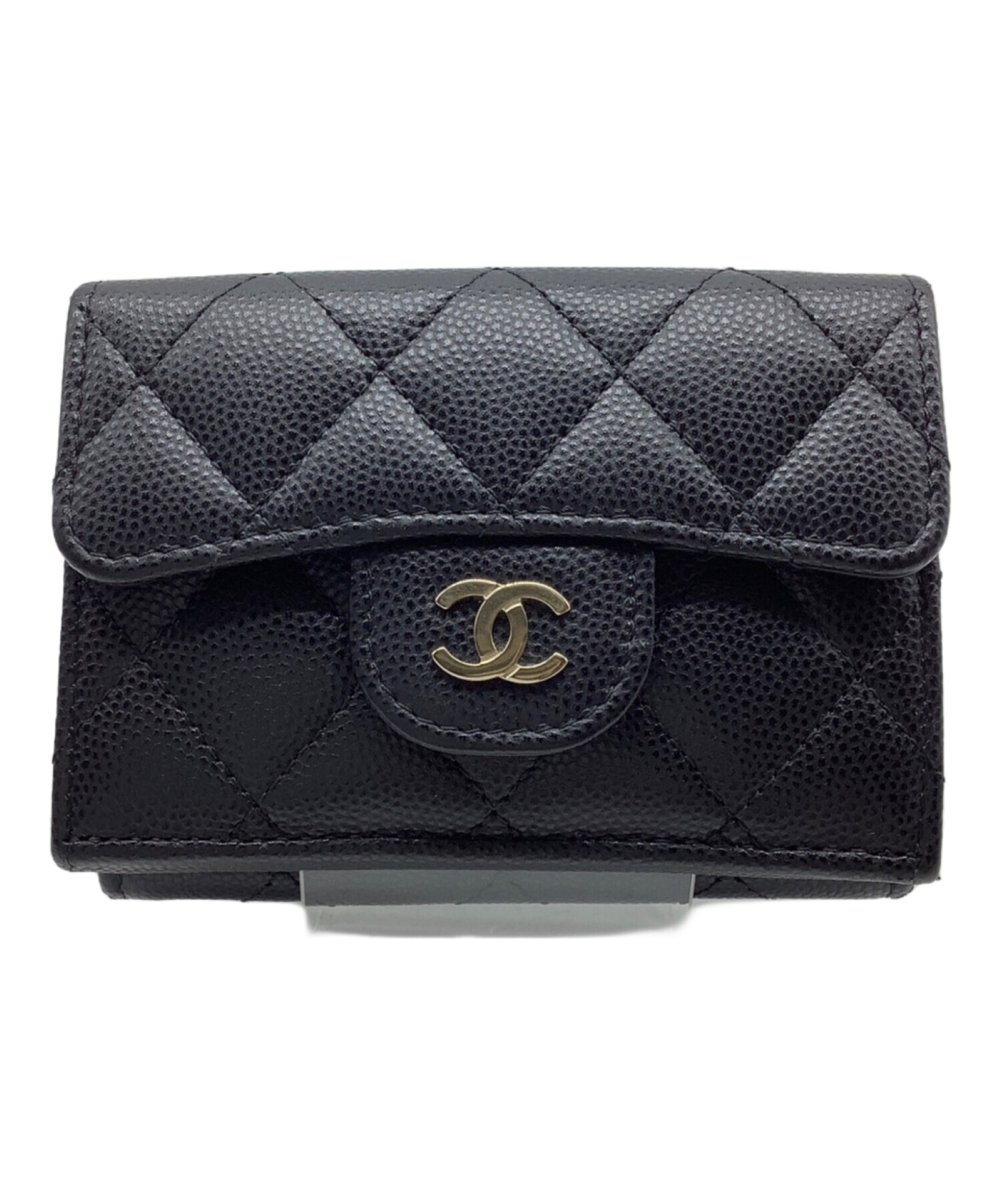 中古・古着通販】CHANEL (シャネル) クラシックスモールフラップウォレット ブラック｜ブランド・古着通販 トレファク公式【TREFAC  FASHION】スマホサイト