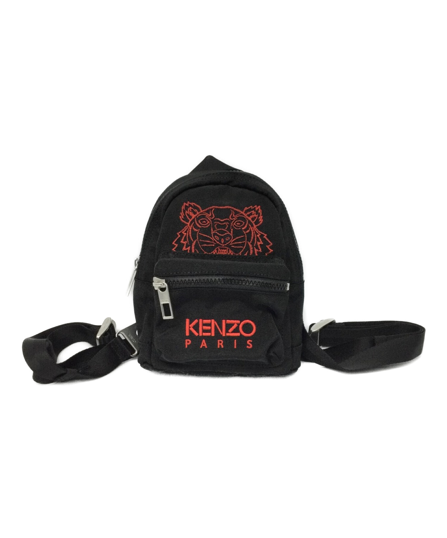 中古・古着通販】KENZO (ケンゾー) ミニリュック ブラック×レッド