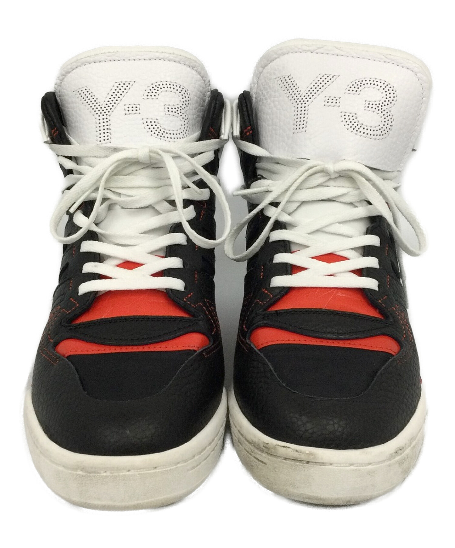 Y-3 (ワイスリー) ハイカットスニーカー ブラック×ホワイト サイズ:US8、UK7 1/2、FR41 1/3、JP260、CHN255