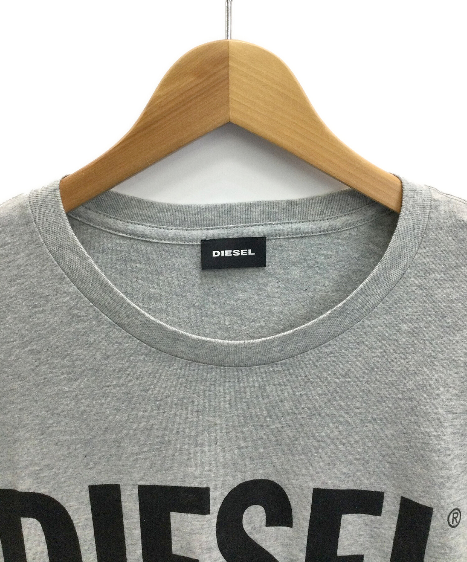 中古・古着通販】DIESEL (ディーゼル) プリントTシャツ グレー サイズ