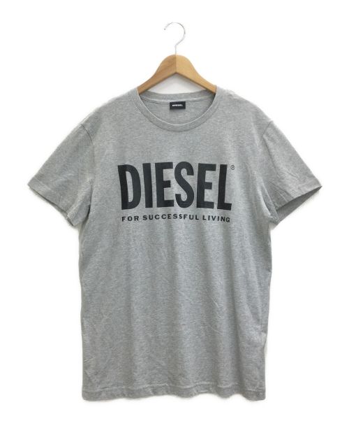 中古・古着通販】DIESEL (ディーゼル) プリントTシャツ グレー サイズ