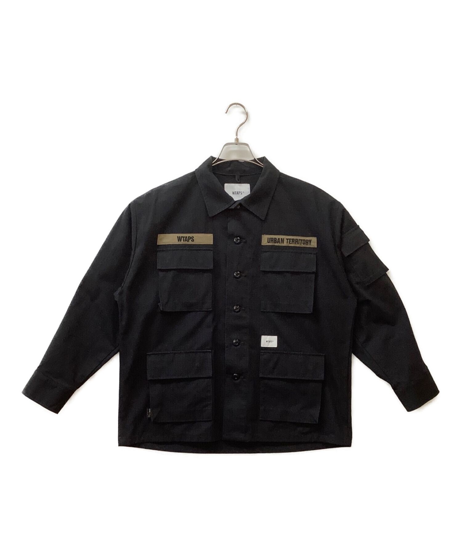 WTAPS (ダブルタップス) L/Sジャングルシャツ ブラック サイズ:XL