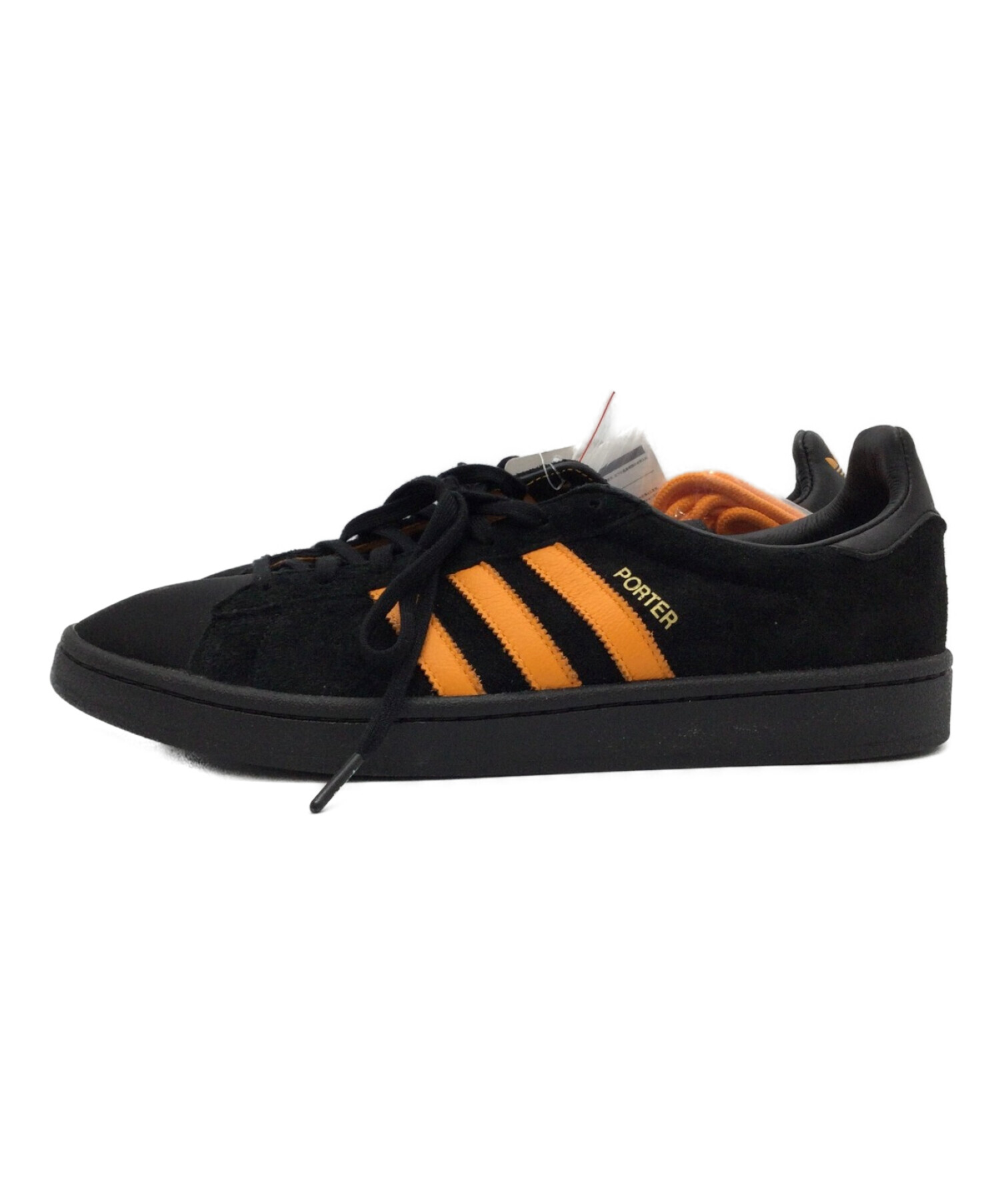 adidas×PORTER (アディダス×ポーター) ローカットスニーカー ブラック×オレンジ  サイズ:US11、UK10.5、FR45.3、cm29、CN280