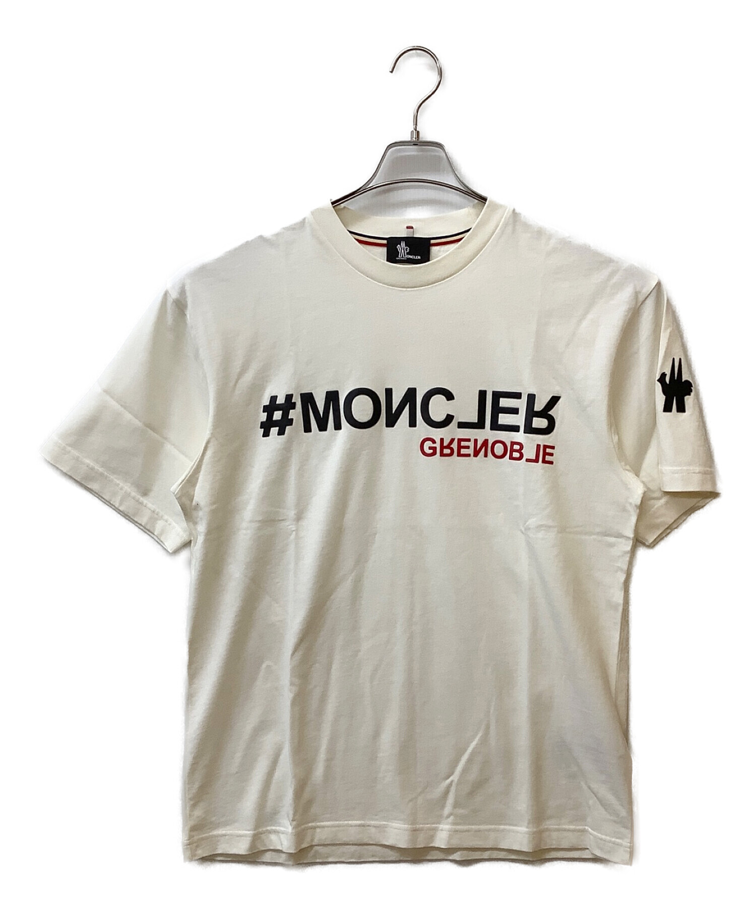 MONCLER GRENOBLE (モンクレール グルノーブル) ロゴプリントTシャツ ホワイト サイズ:L