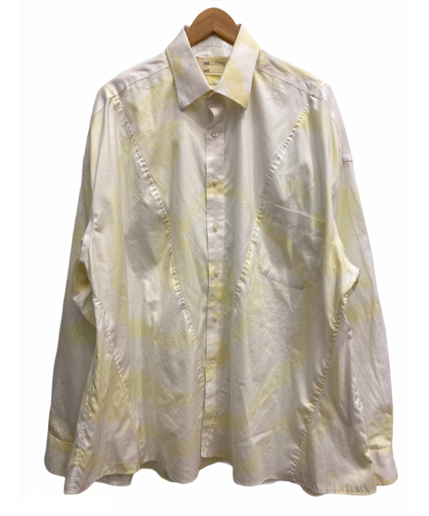 77circa (ナナナナサーカ) リメイクコットンシャツ ホワイト×イエロー サイズ:※表記なし