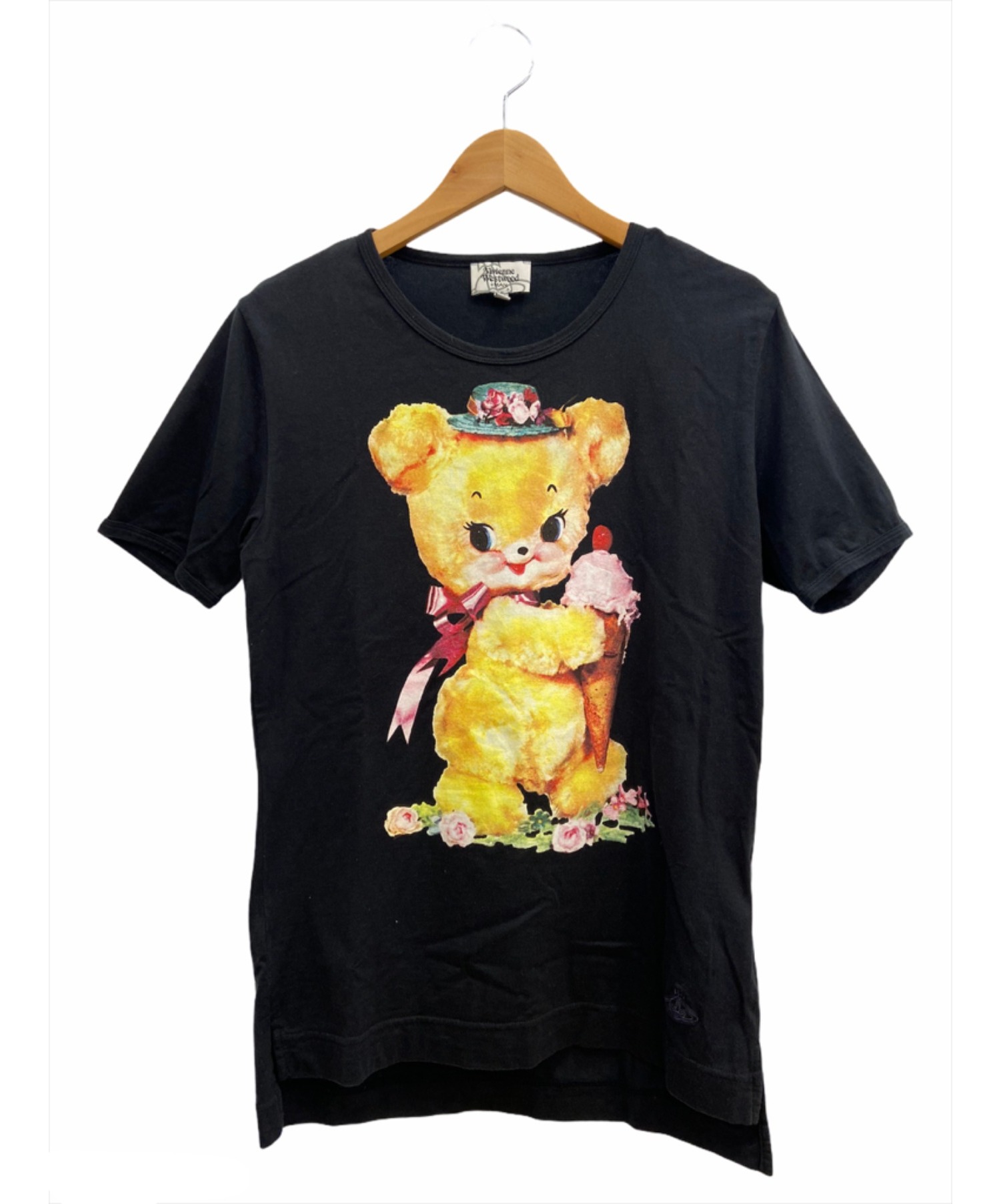 Vivienne Westwood man (ヴィヴィアン ウェストウッド マン) プリントTシャツ ブラック サイズ:46