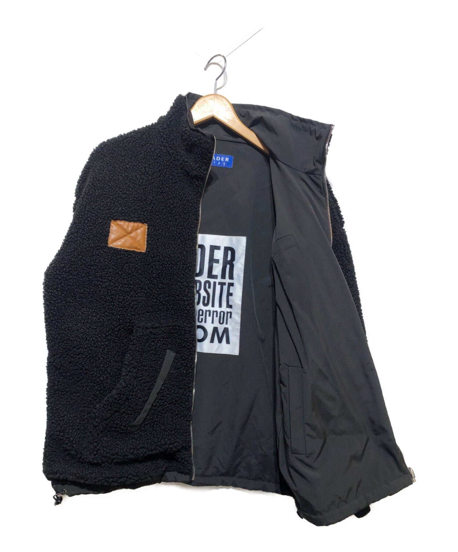 ADER error (アーダーエラー) リバーシブルボアジャケット ブラック サイズ:3