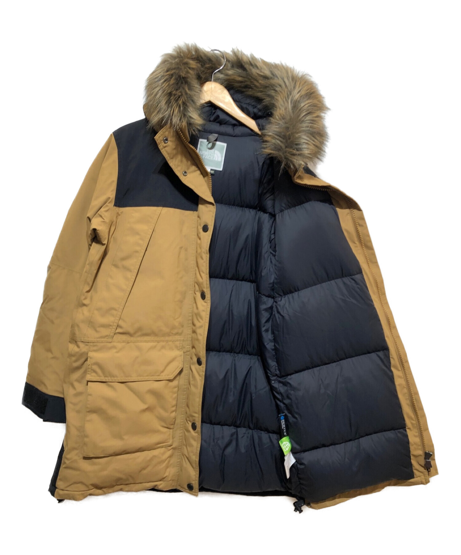 中古・古着通販】THE NORTH FACE (ザ ノース フェイス) マウンテンダウンコート ベージュ×ブラック サイズ:XL｜ブランド・古着通販  トレファク公式【TREFAC FASHION】スマホサイト