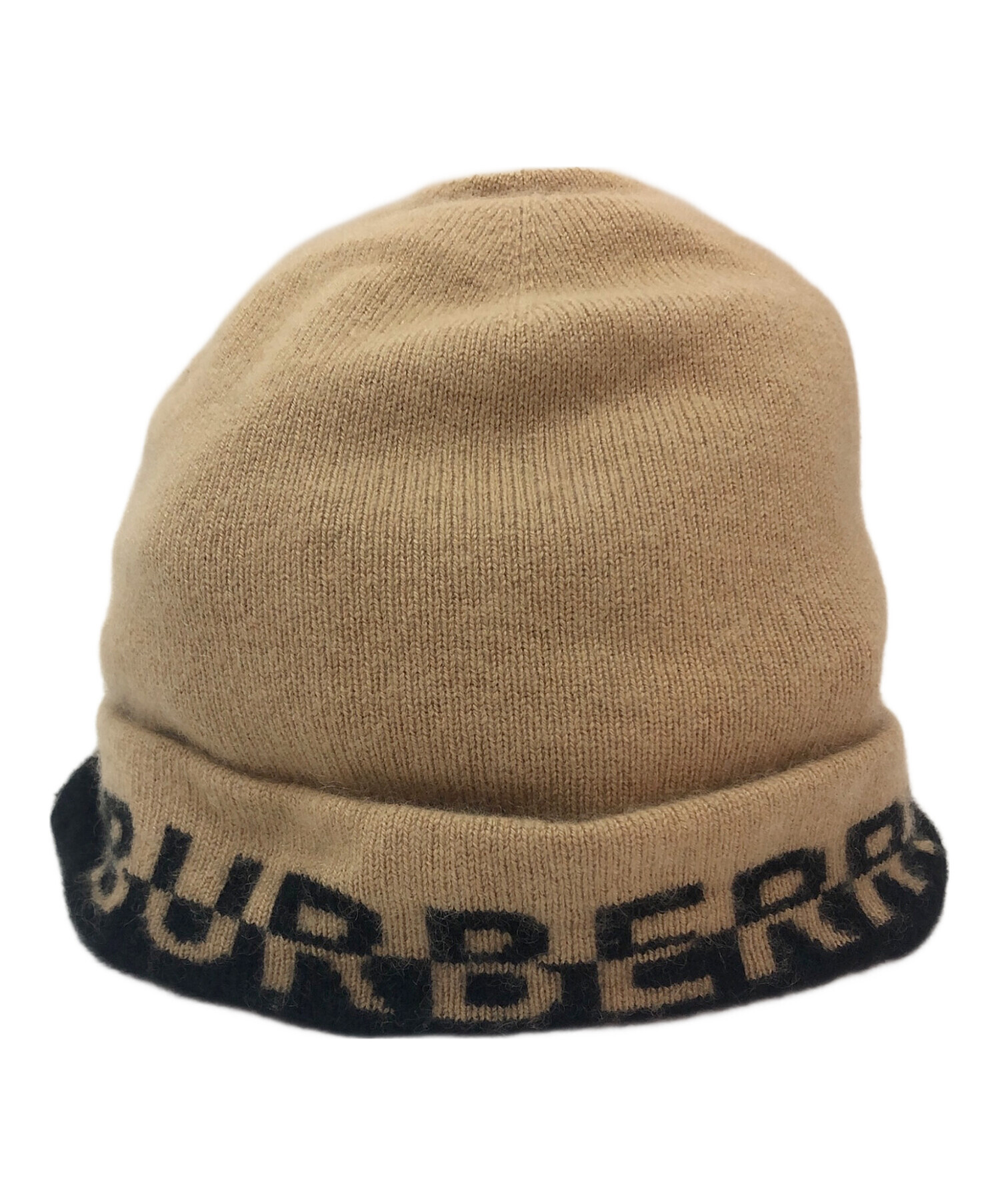 中古・古着通販】BURBERRY (バーバリー) ニットキャップ ブラウン×ブラック｜ブランド・古着通販 トレファク公式【TREFAC  FASHION】スマホサイト