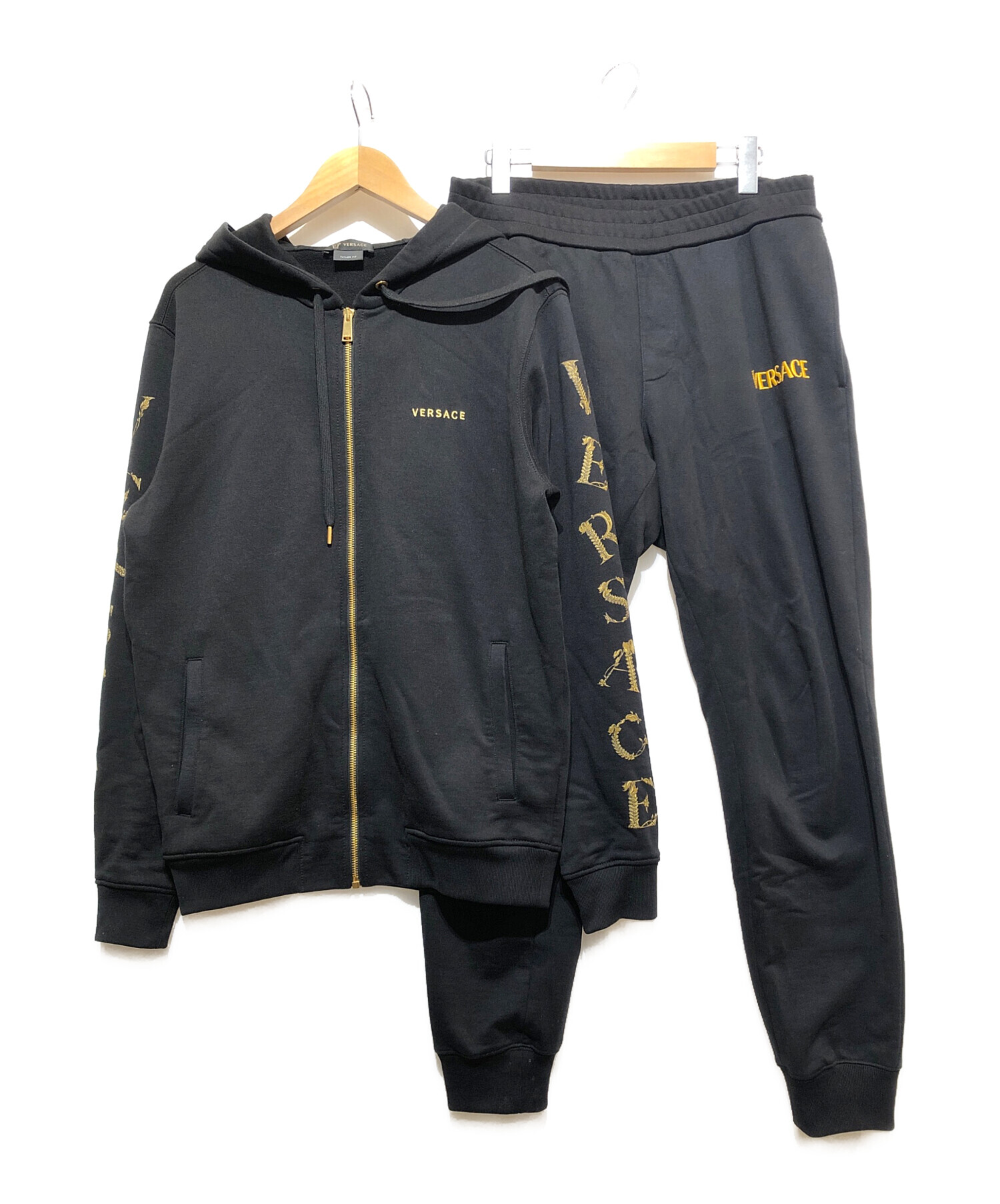 中古・古着通販】VERSACE (ヴェルサーチ) セットアップスウェット ブラック サイズ:S｜ブランド・古着通販 トレファク公式【TREFAC  FASHION】スマホサイト