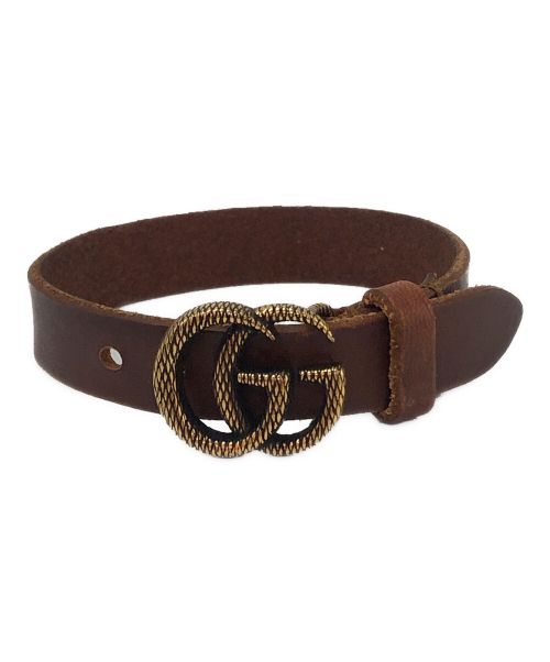 中古・古着通販】GUCCI (グッチ) レザーブレスレット ブラウン｜ブランド・古着通販 トレファク公式【TREFAC FASHION】スマホサイト