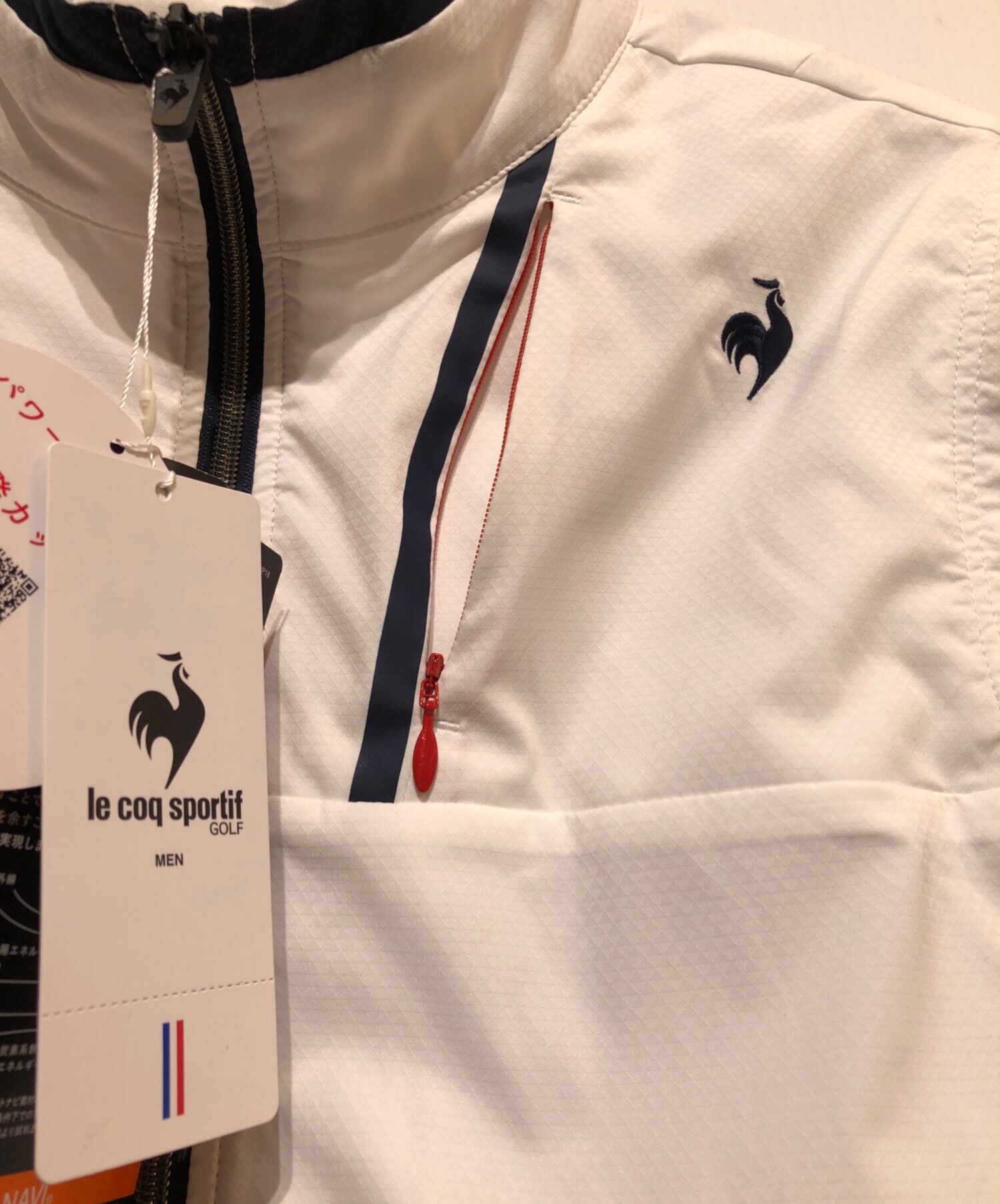 中古・古着通販】le coq sportif (ルコックスポルティフ) ゴルフウェア(トップス) ホワイト サイズ:LL 未使用品｜ブランド・古着通販  トレファク公式【TREFAC FASHION】スマホサイト