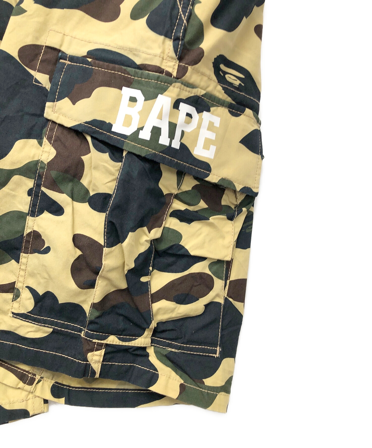 A BATHING APE (アベイシングエイプ) カーゴハーフパンツ ベージュ サイズ:L