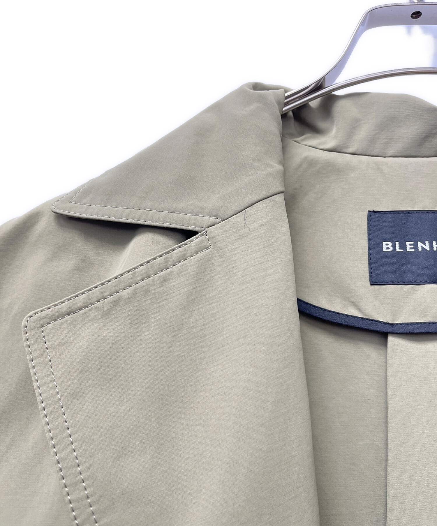 BLENHEIM (ブレンヘイム) オーバーサイズスリットトレンチコート オリーブ サイズ:S