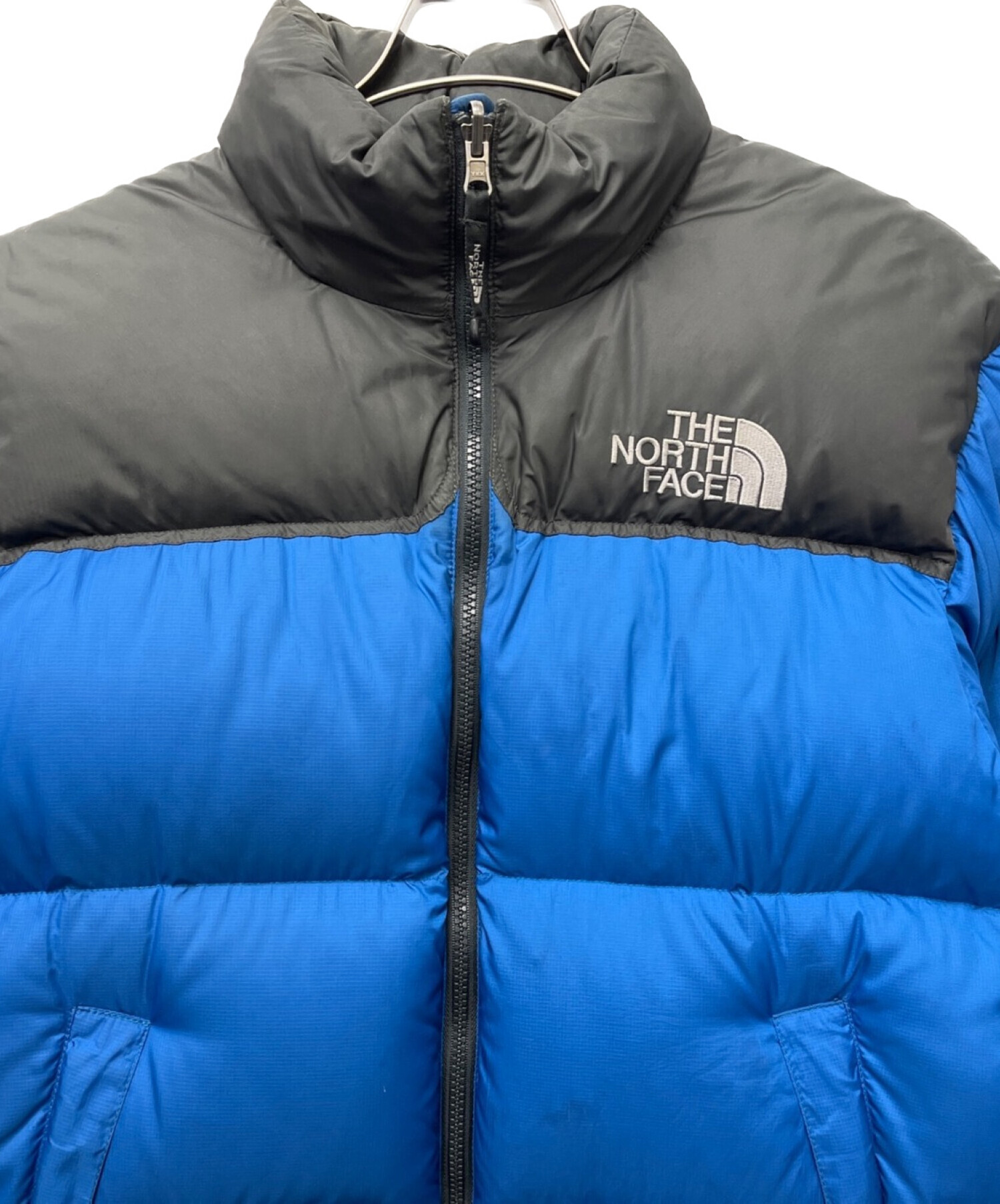 THE NORTH FACE (ザ ノース フェイス) 90sヌプシダウンジャケット ブルー×ブラック サイズ:S