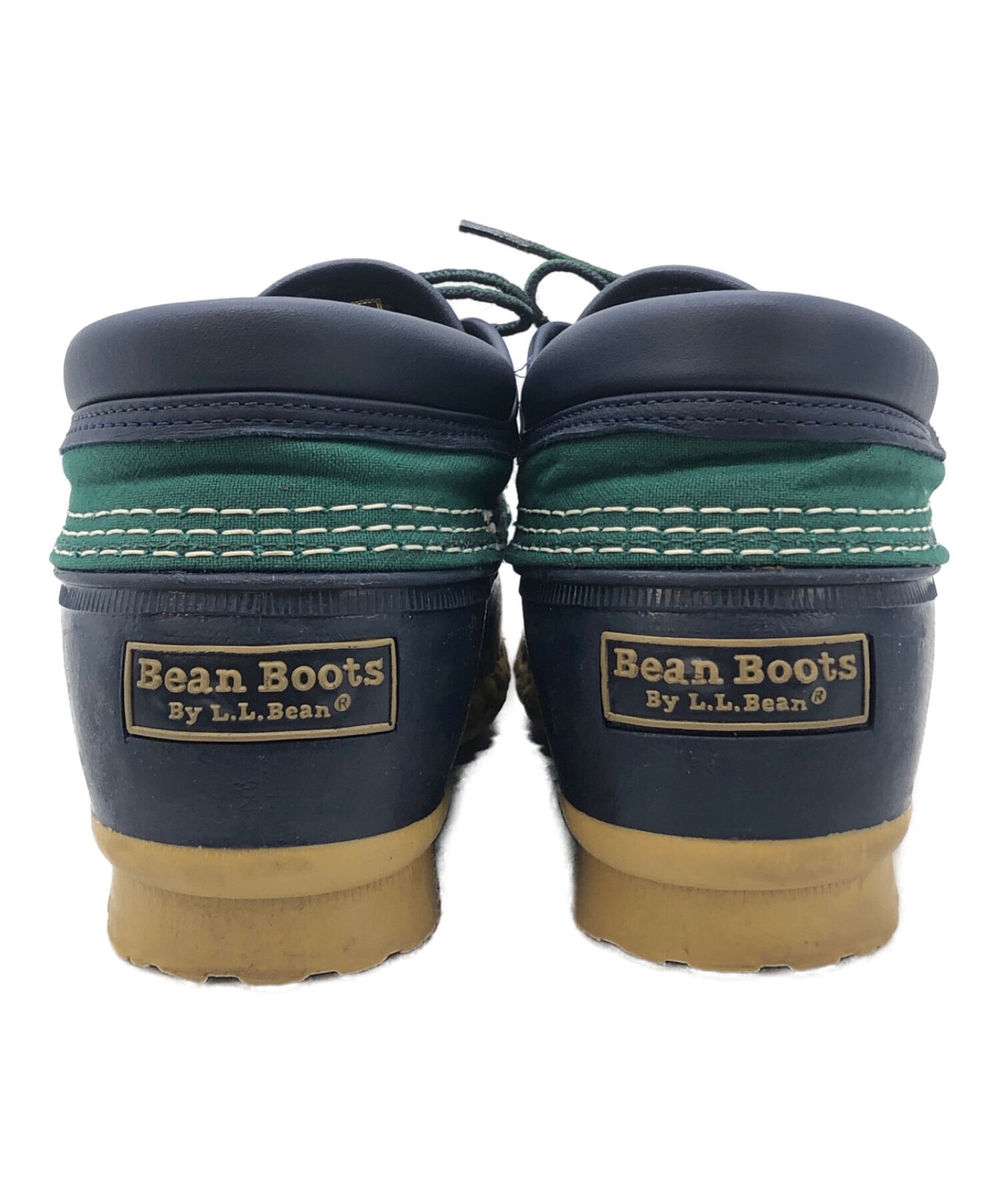 L.L.Bean×BEAMS PLUS&BEAMS BOY (エルエルビーン×ビームスプラス＆ビームスボーイ) ビーンブーツ ネイビー×グリーン  サイズ:10