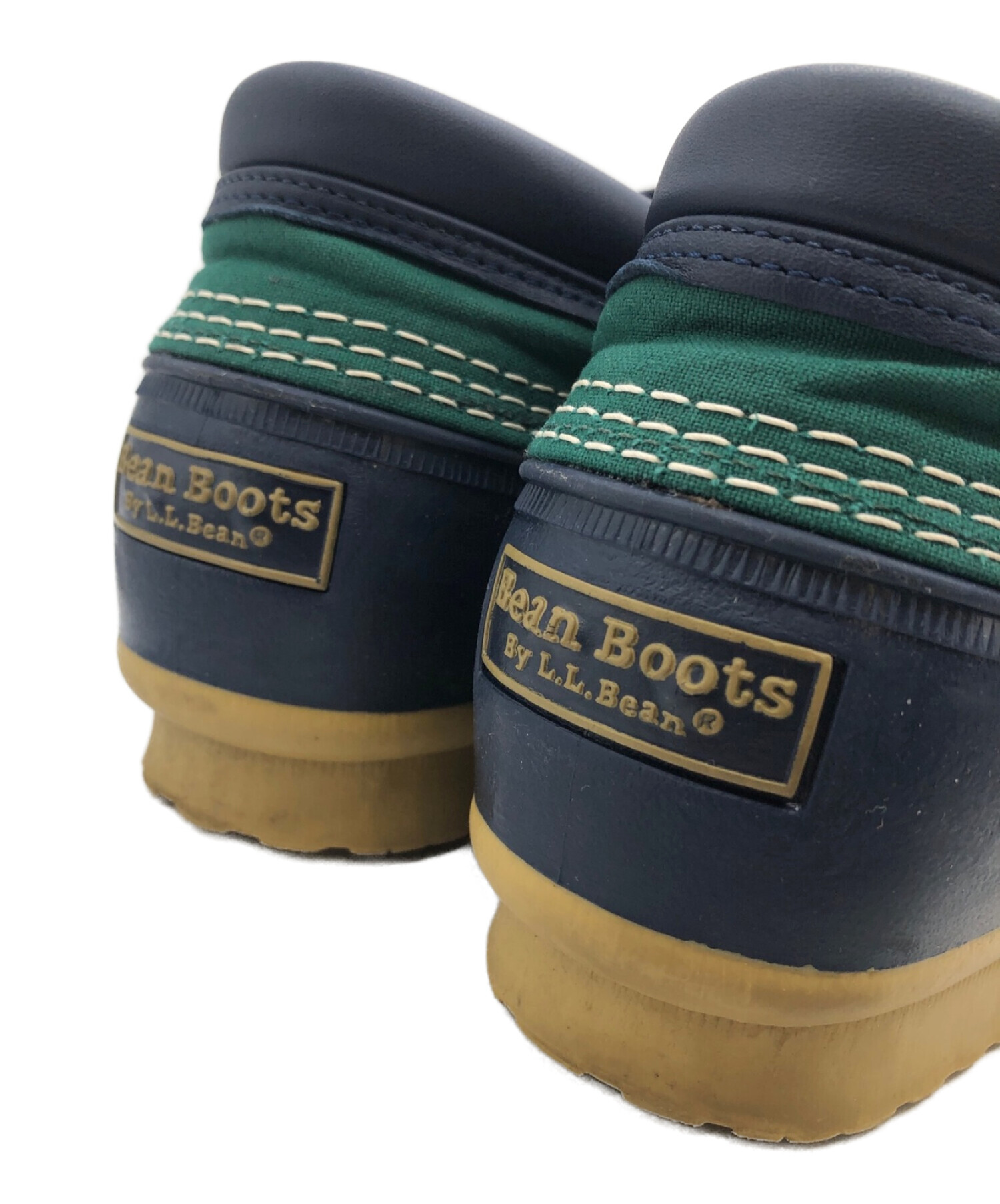 L.L.Bean×BEAMS PLUS&BEAMS BOY (エルエルビーン×ビームスプラス＆ビームスボーイ) ビーンブーツ ネイビー×グリーン  サイズ:10